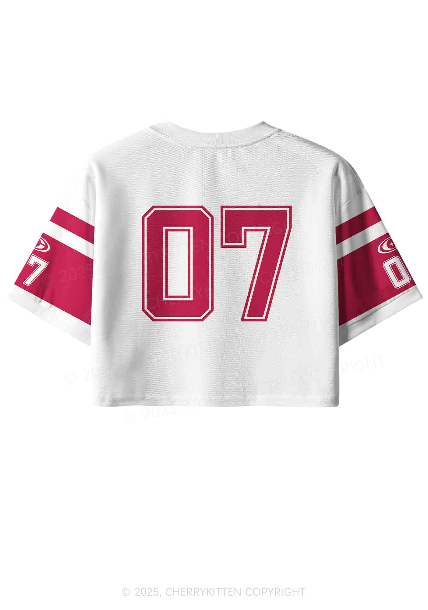 Custom Red Flame Y2K Crop Sport Jersey Shirts Cherrykitten - Image 3