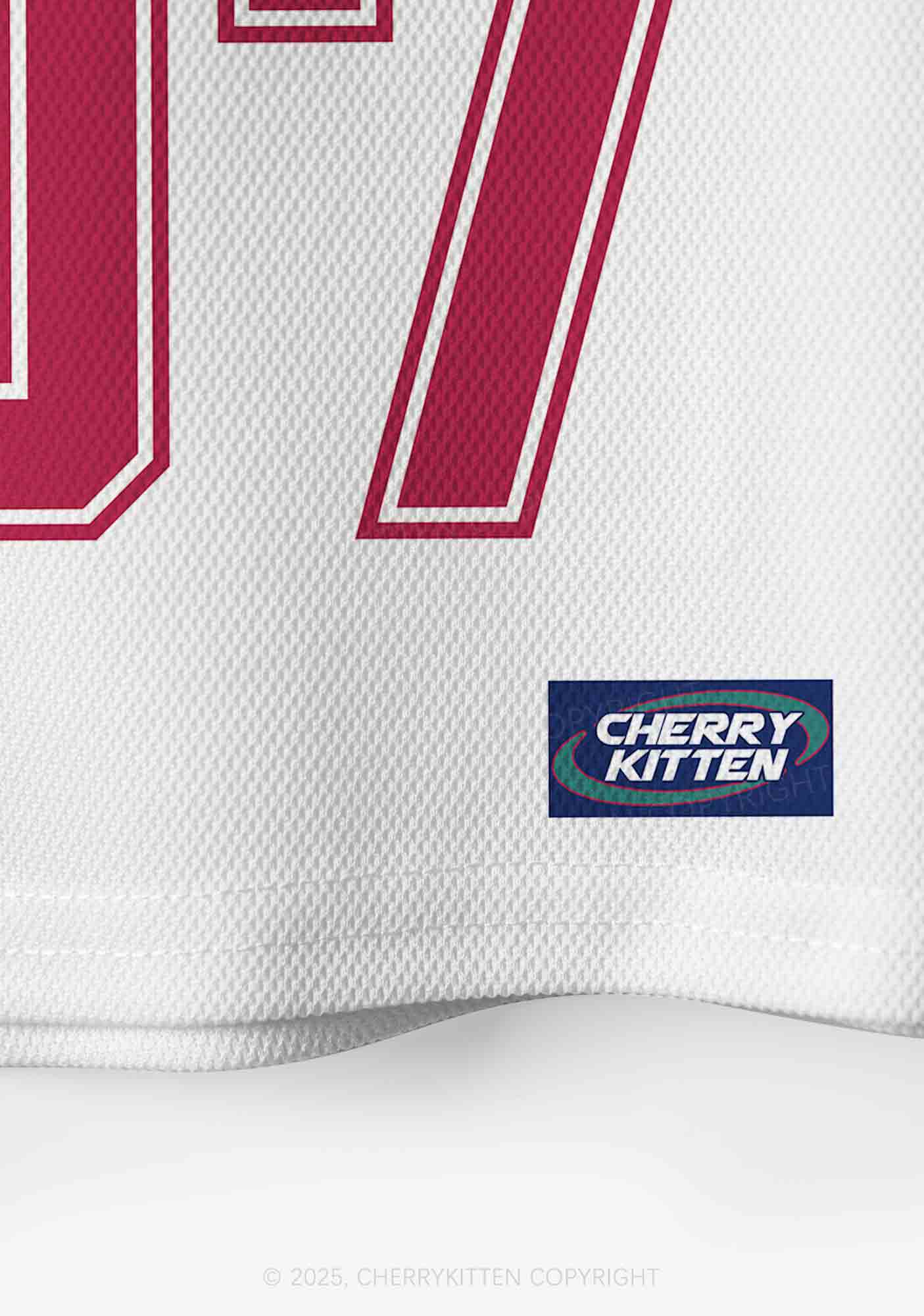 Custom Red Flame Y2K Crop Sport Jersey Shirts Cherrykitten - Image 5