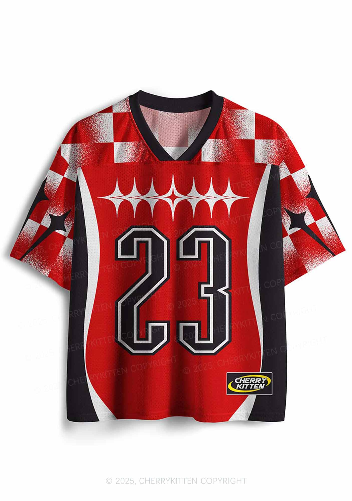 Custom Red Kiss More Girls Pride Y2K Sport Jersey Shirts Cherrykitten - Image 2