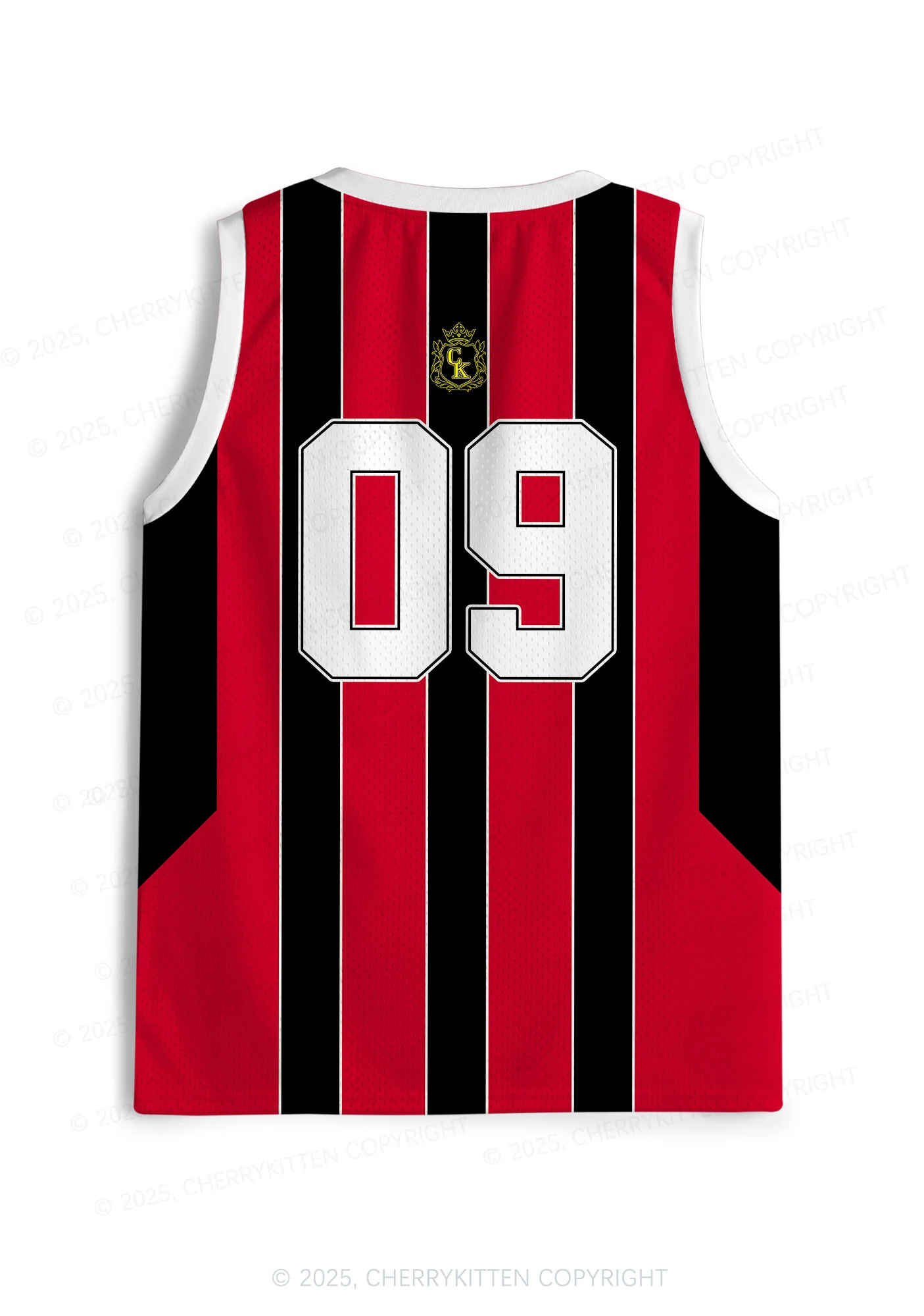 Custom Red Star Girl Y2K Sport Jersey Tank Cherrykitten - Image 2
