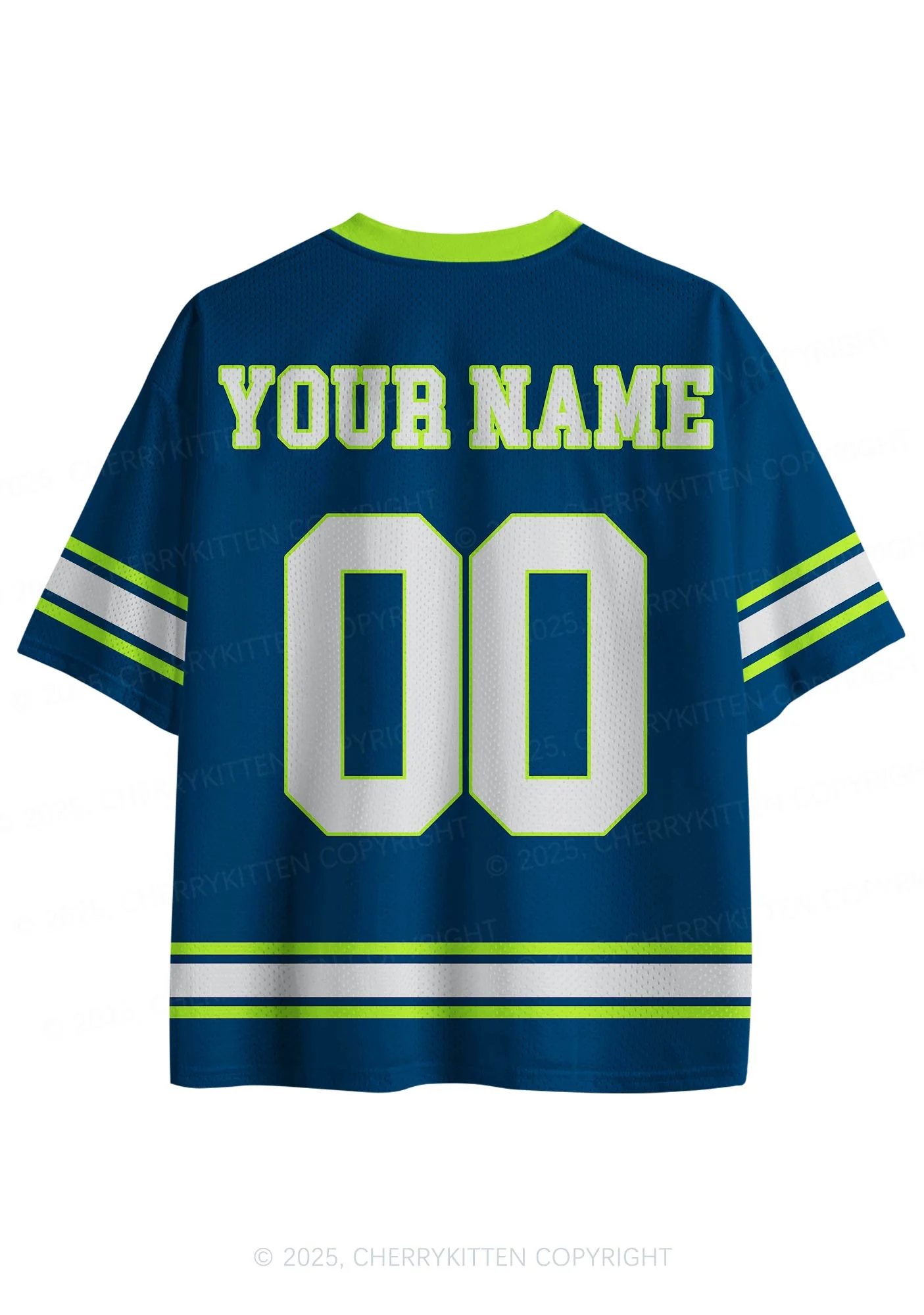 Custom Retro Green Football Team Y2K Sport Jersey Shirts Cherrykitten - Image 3