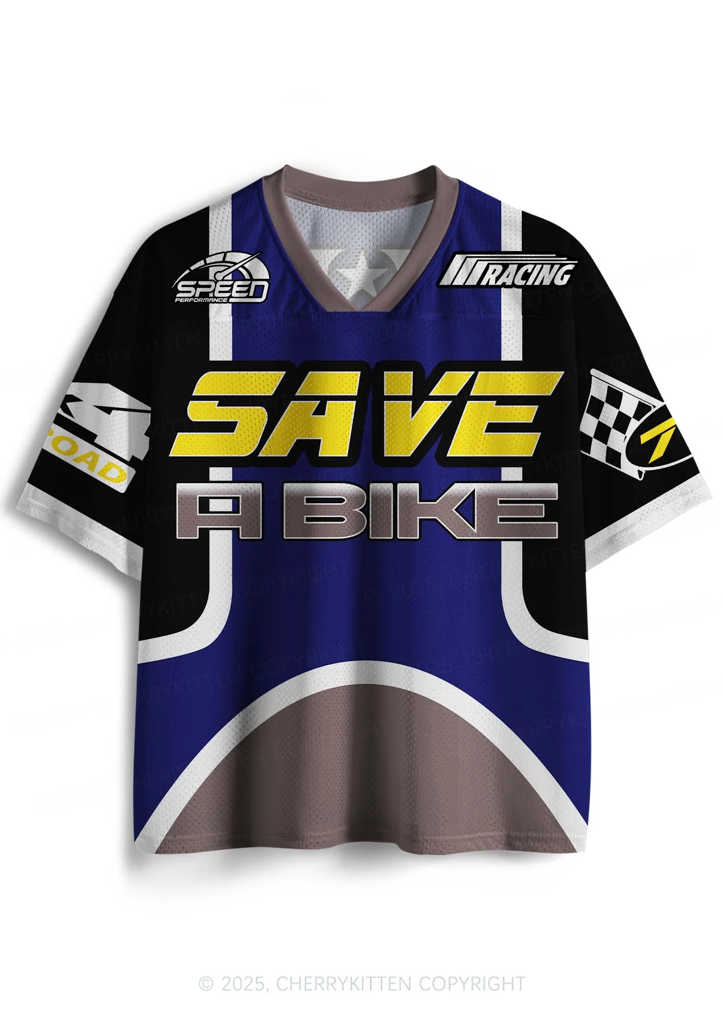 Custom Save A Bike Y2K Sport Jersey Shirts Cherrykitten - Image 2