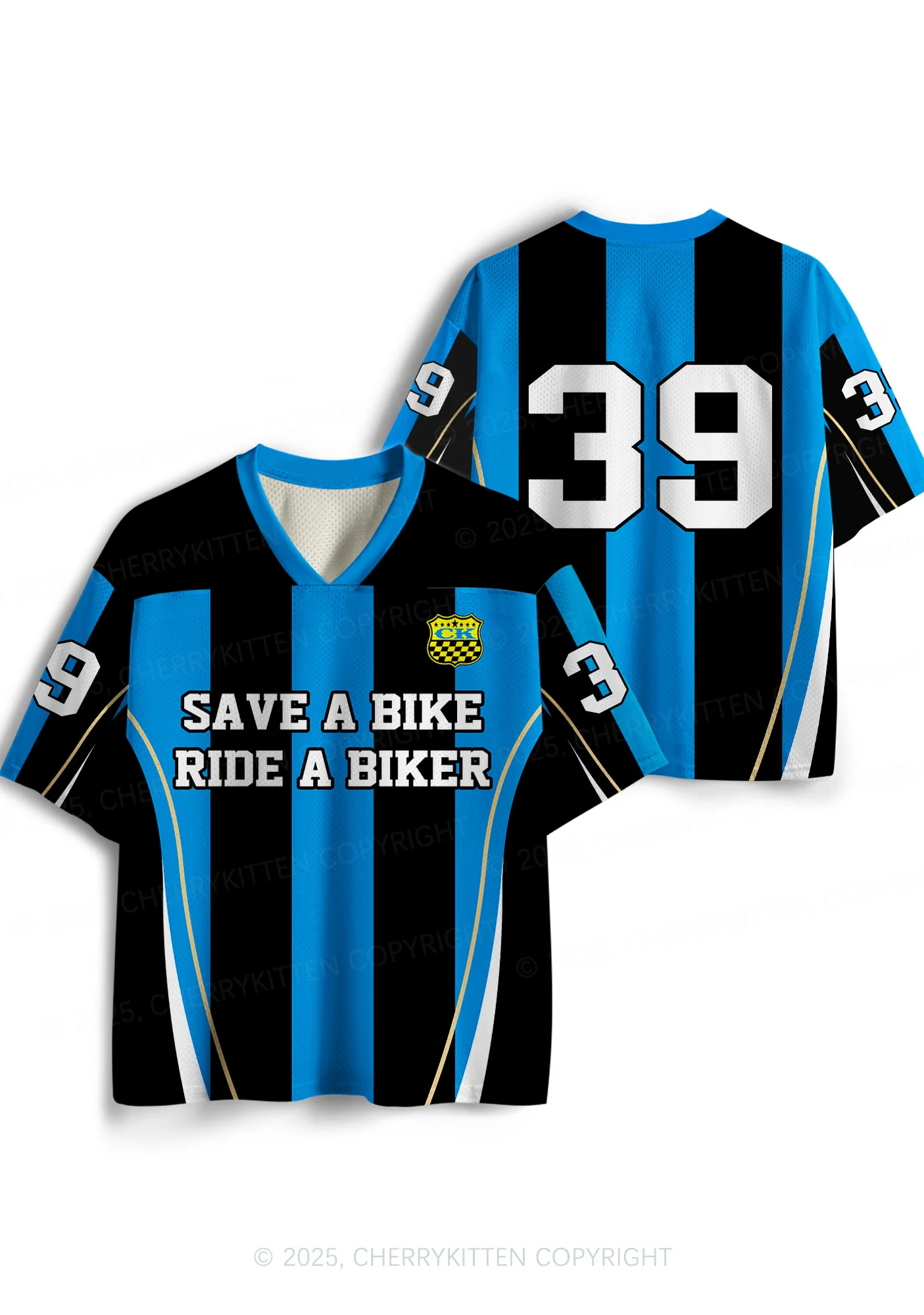 Custom Save Bike Ride Biker Y2K Sport Jersey Shirts Cherrykitten - Image 3