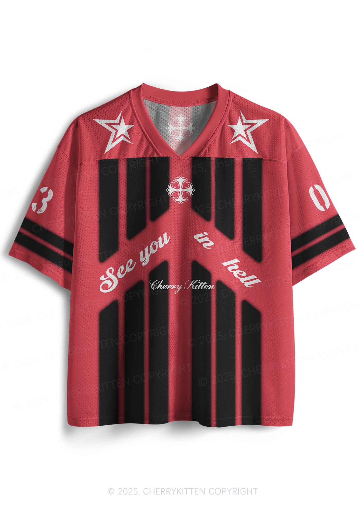 Custom See You In Hell Y2K Sport Jersey Shirts Cherrykitten - Image 2