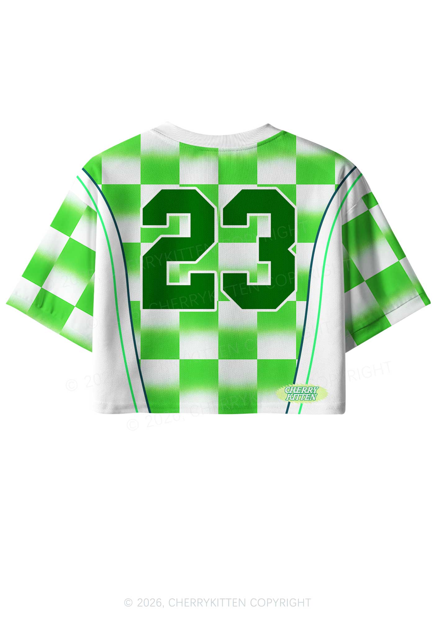 Custom Shake Your Shamrocks St Patricks Y2K Crop Sport Jersey Shirts Cherrykitten - Image 4