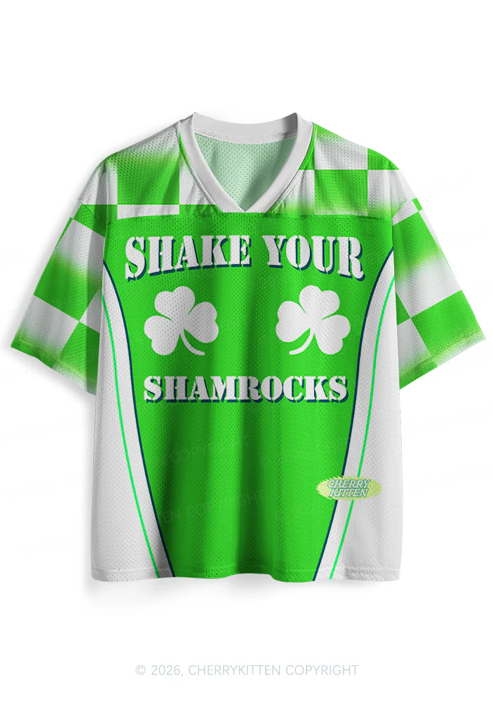 Custom Shake Your Shamrocks St Patricks Y2K Sport Jersey Shirts Cherrykitten - Image 3
