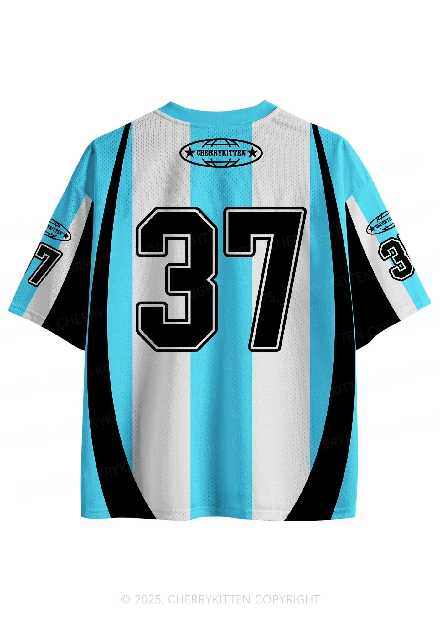 Custom Skyblue Dont Play Techno Y2K Sport Jersey Shirts Cherrykitten - Image 2