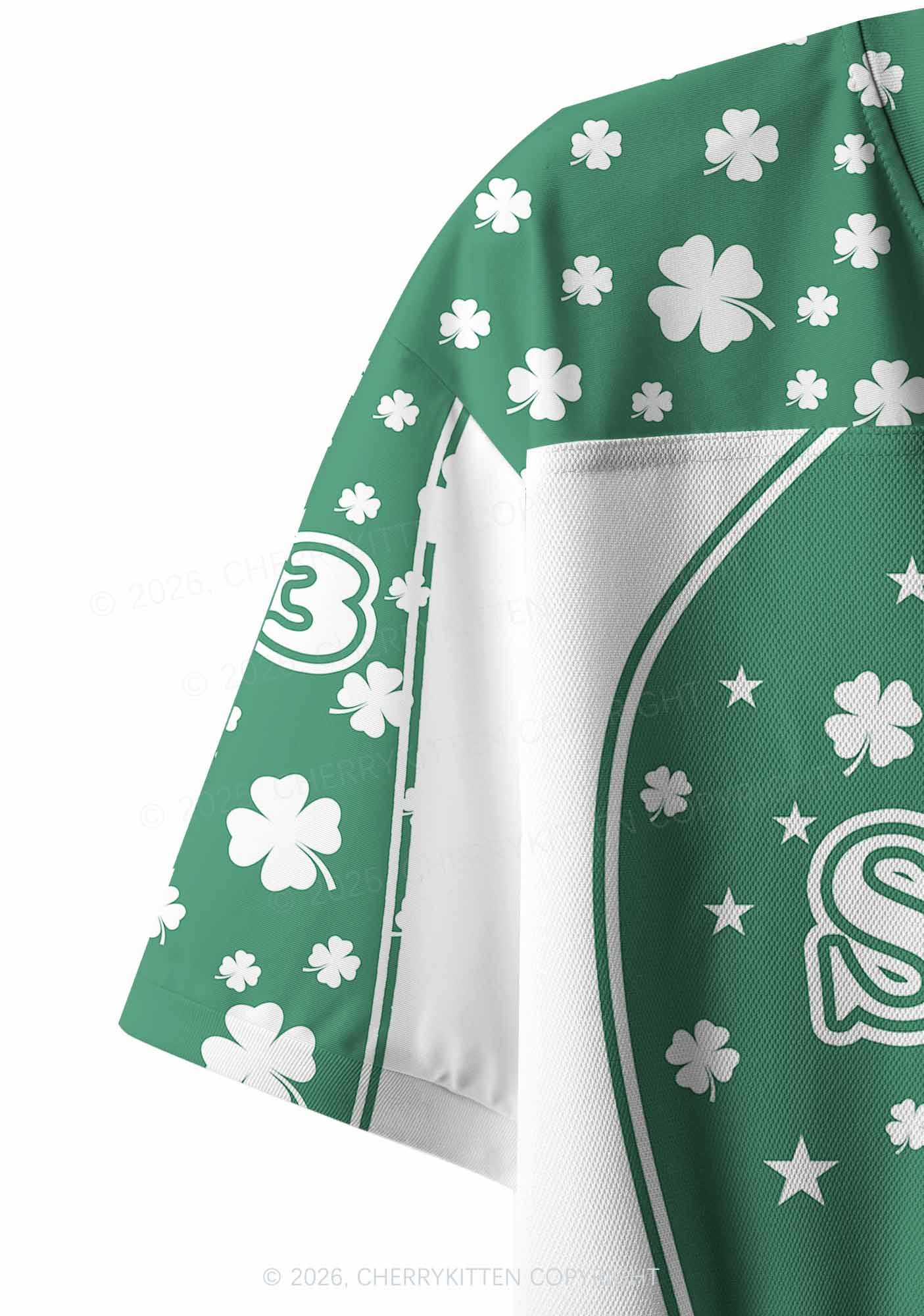 Custom Slainte St Patricks Y2K Crop Sport Jersey Shirts Cherrykitten - Image 7
