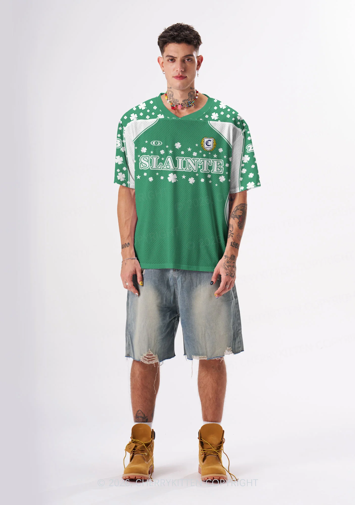 Custom Slainte St Patricks Y2K Sport Jersey Shirts Cherrykitten - Image 2