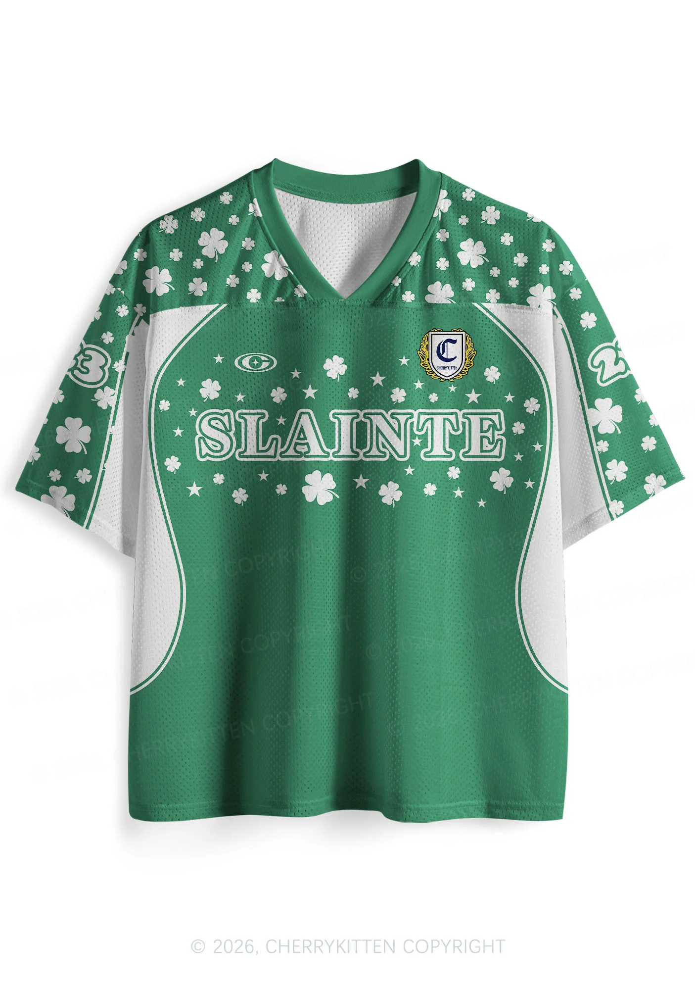 Custom Slainte St Patricks Y2K Sport Jersey Shirts Cherrykitten - Image 3