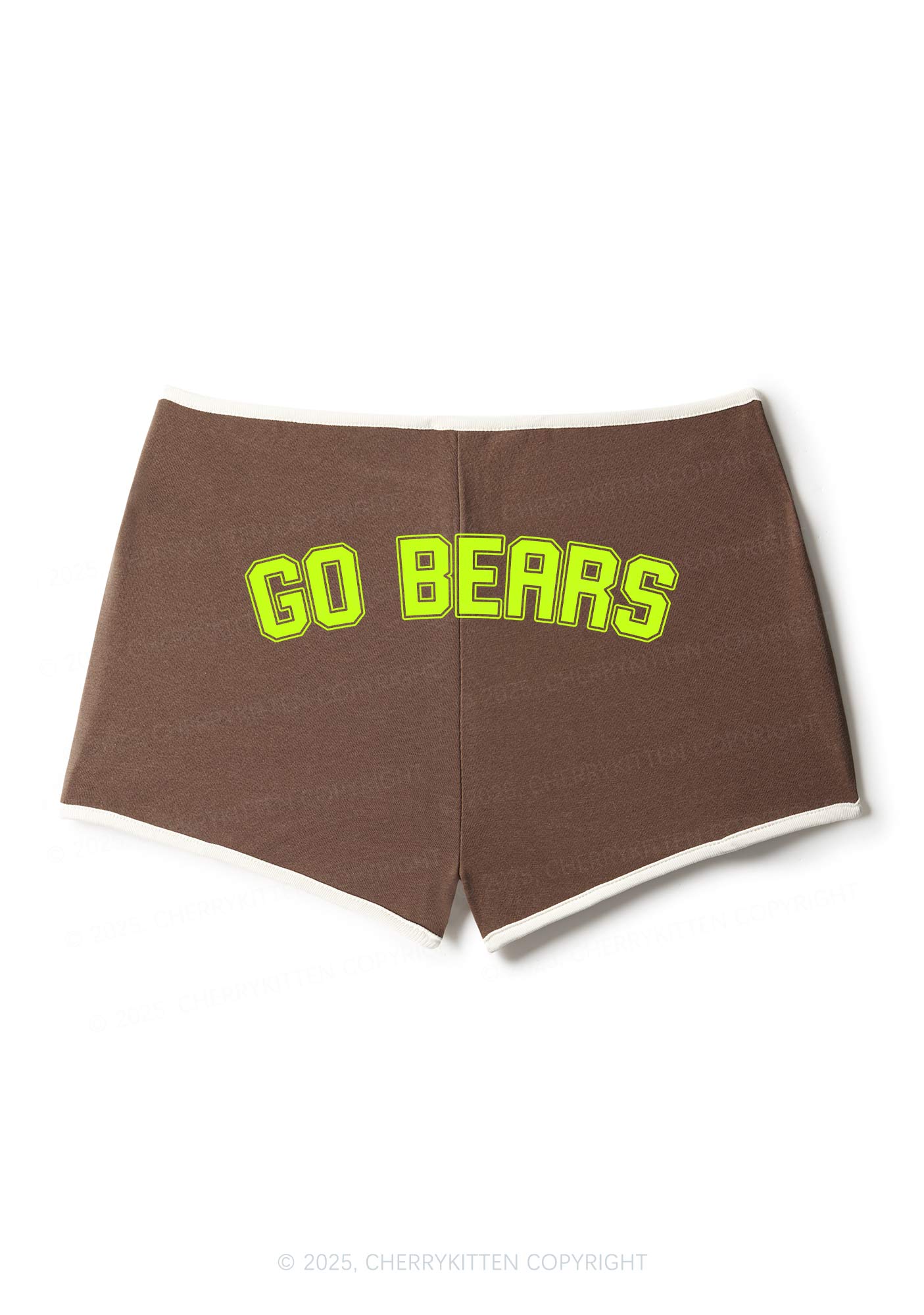 Custom Slogan Y2K Contrast Mini Shorts Cherrykitten - Image 5