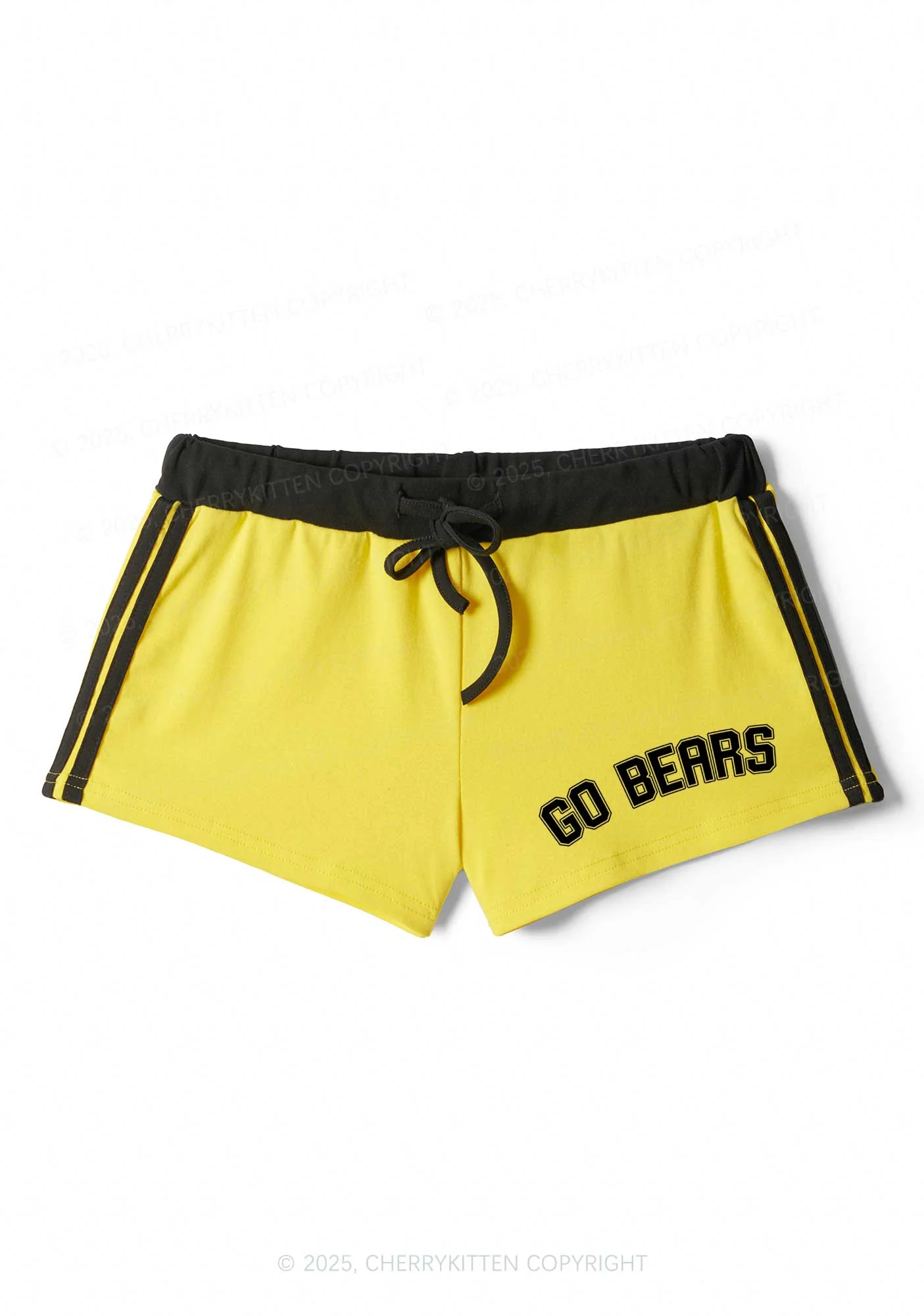 Custom Slogan Y2K Drawstring Mini Shorts Cherrykitten - Image 6