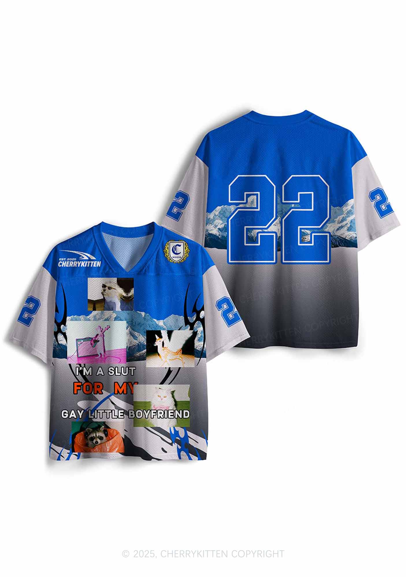 Custom Slxt For Gay Boyfriend Pride Y2K Sport Jersey Shirts Cherrykitten - Image 3