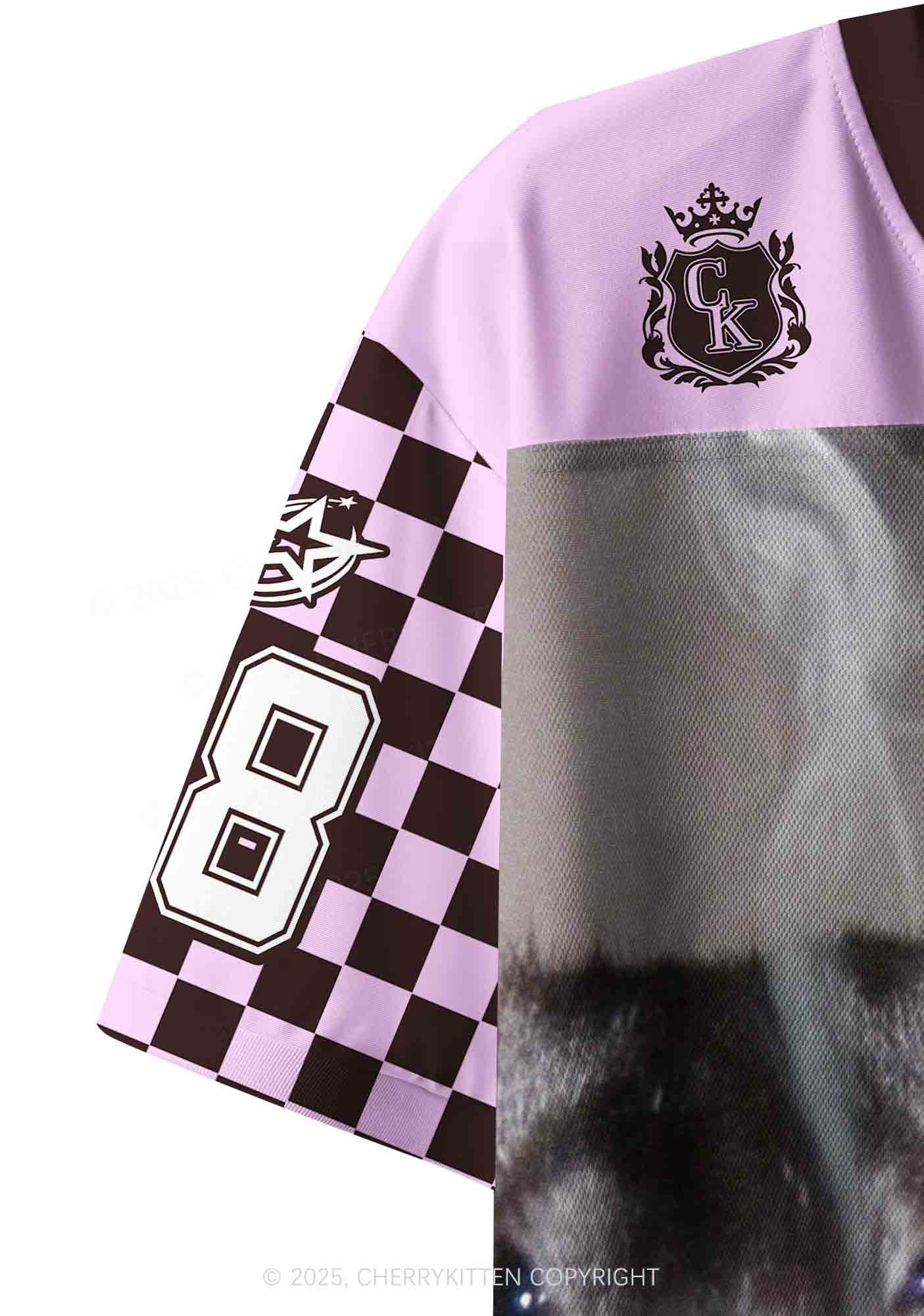 Custom Smoking Rats Y2K Crop Sport Jersey Shirts Cherrykitten - Image 5