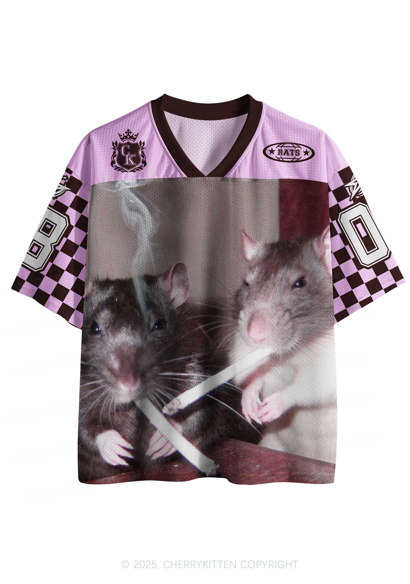 Custom Smoking Rats Y2K Sport Jersey Shirts Cherrykitten - Image 2
