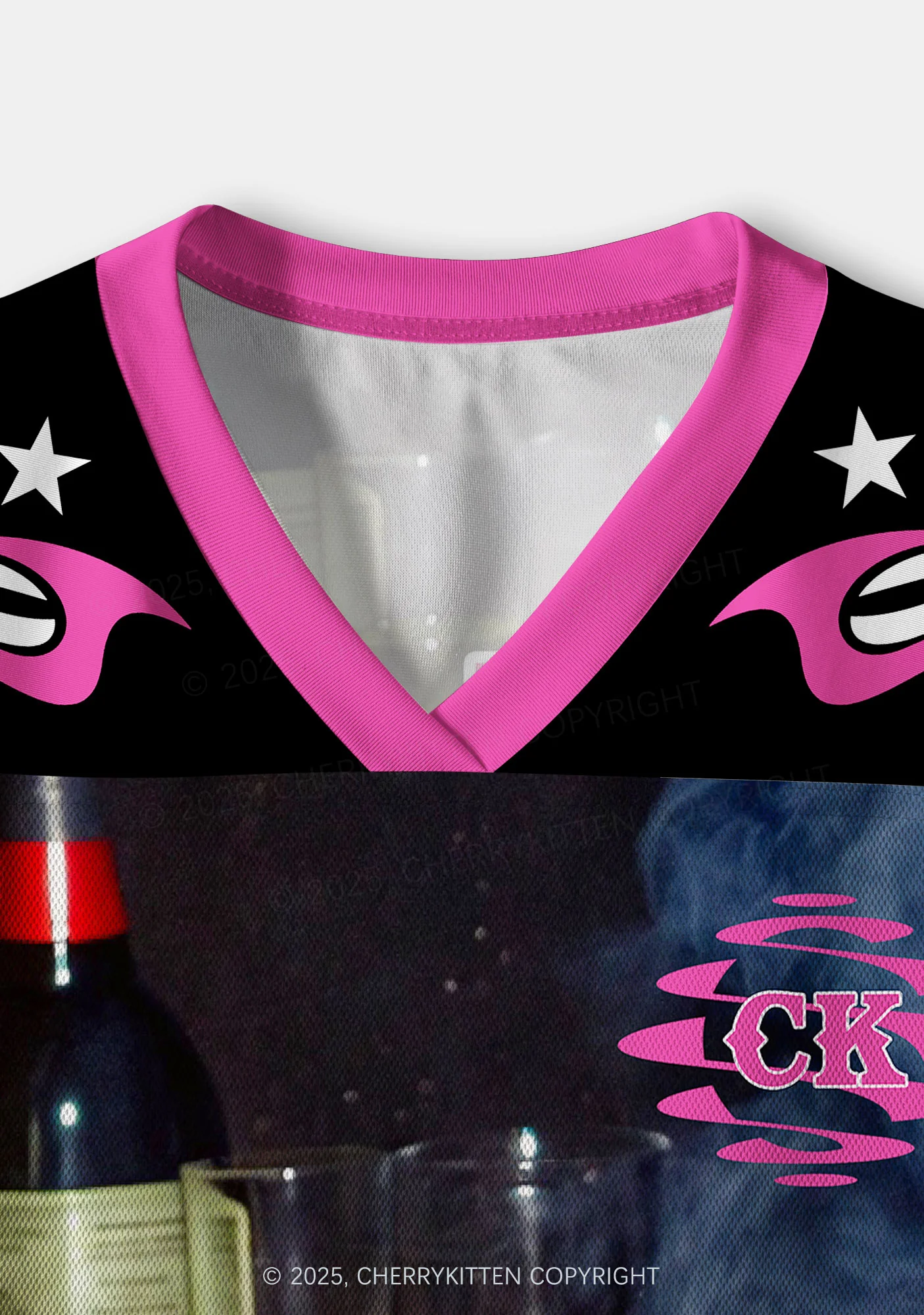 Custom Smoking Woman Y2K Crop Sport Jersey Shirts Cherrykitten - Image 3