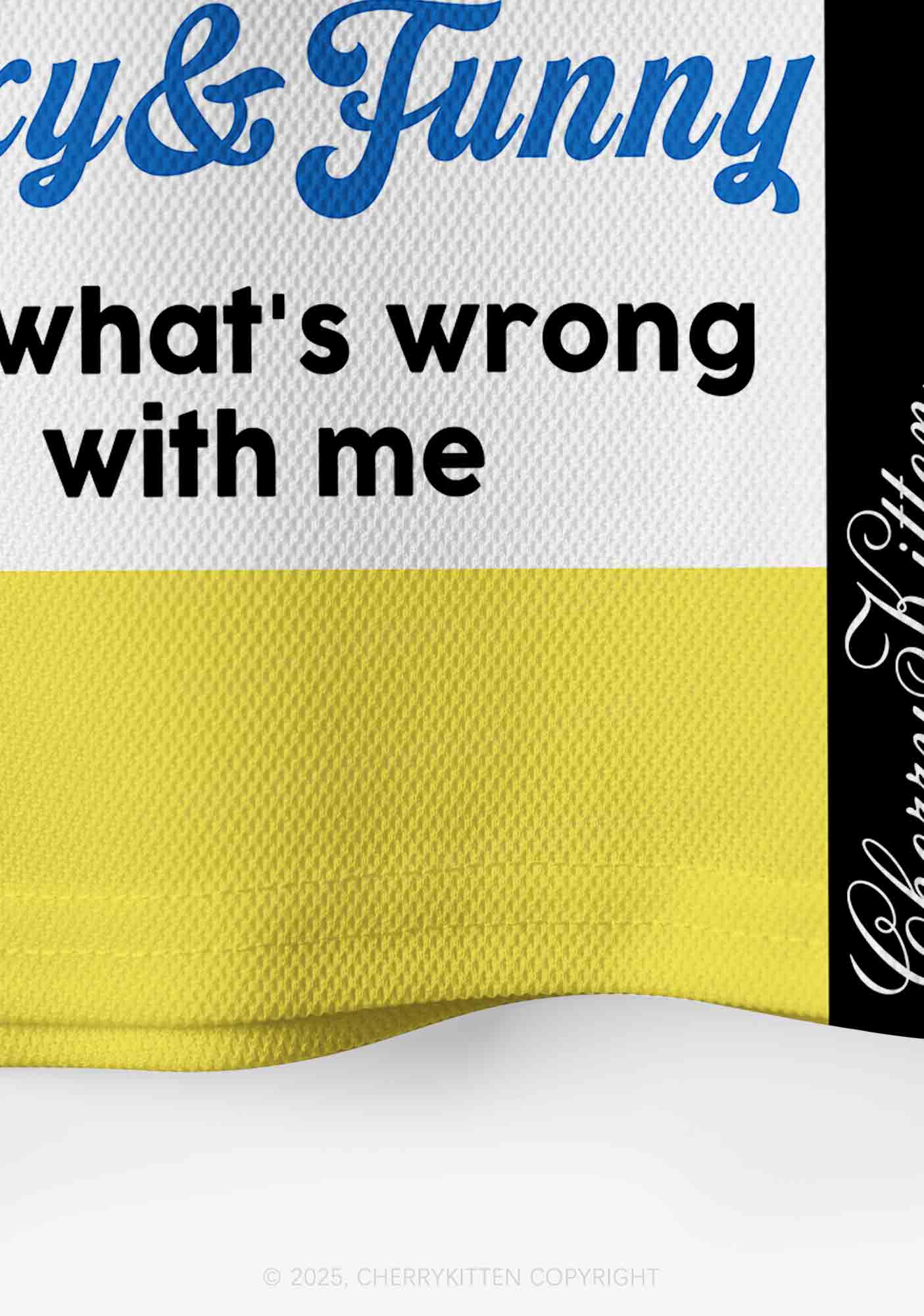 Custom Sorry For Being So Funny Y2K Crop Sport Jersey Shirts Cherrykitten - Image 5