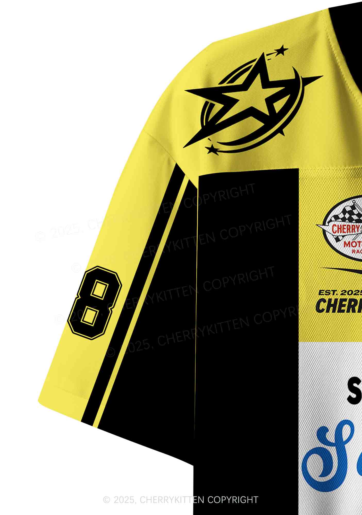 Custom Sorry For Being So Funny Y2K Crop Sport Jersey Shirts Cherrykitten - Image 6