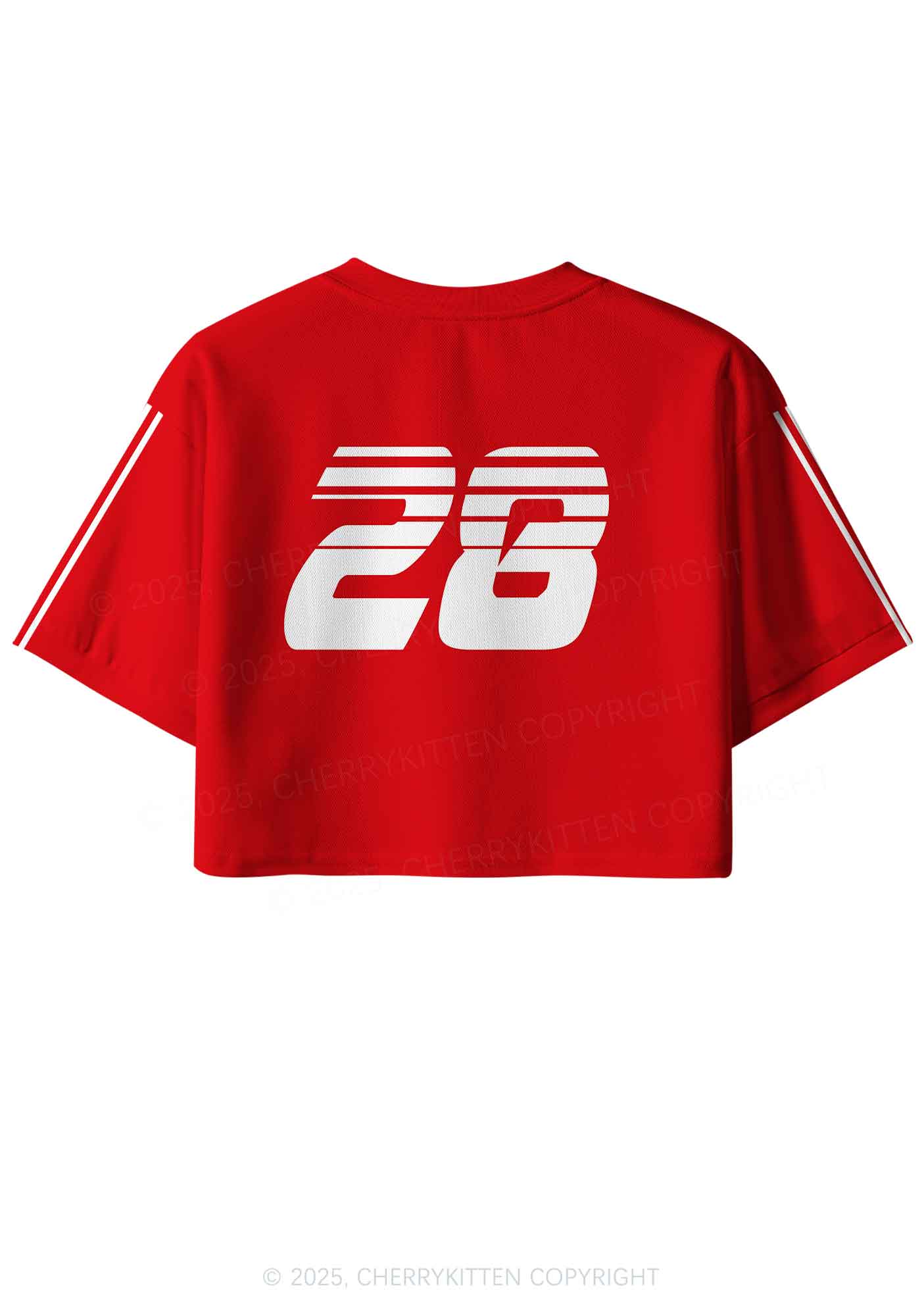 Custom Sorry For Having Correct Opinions Y2K Crop Sport Jersey Shirts Cherrykitten - Image 2