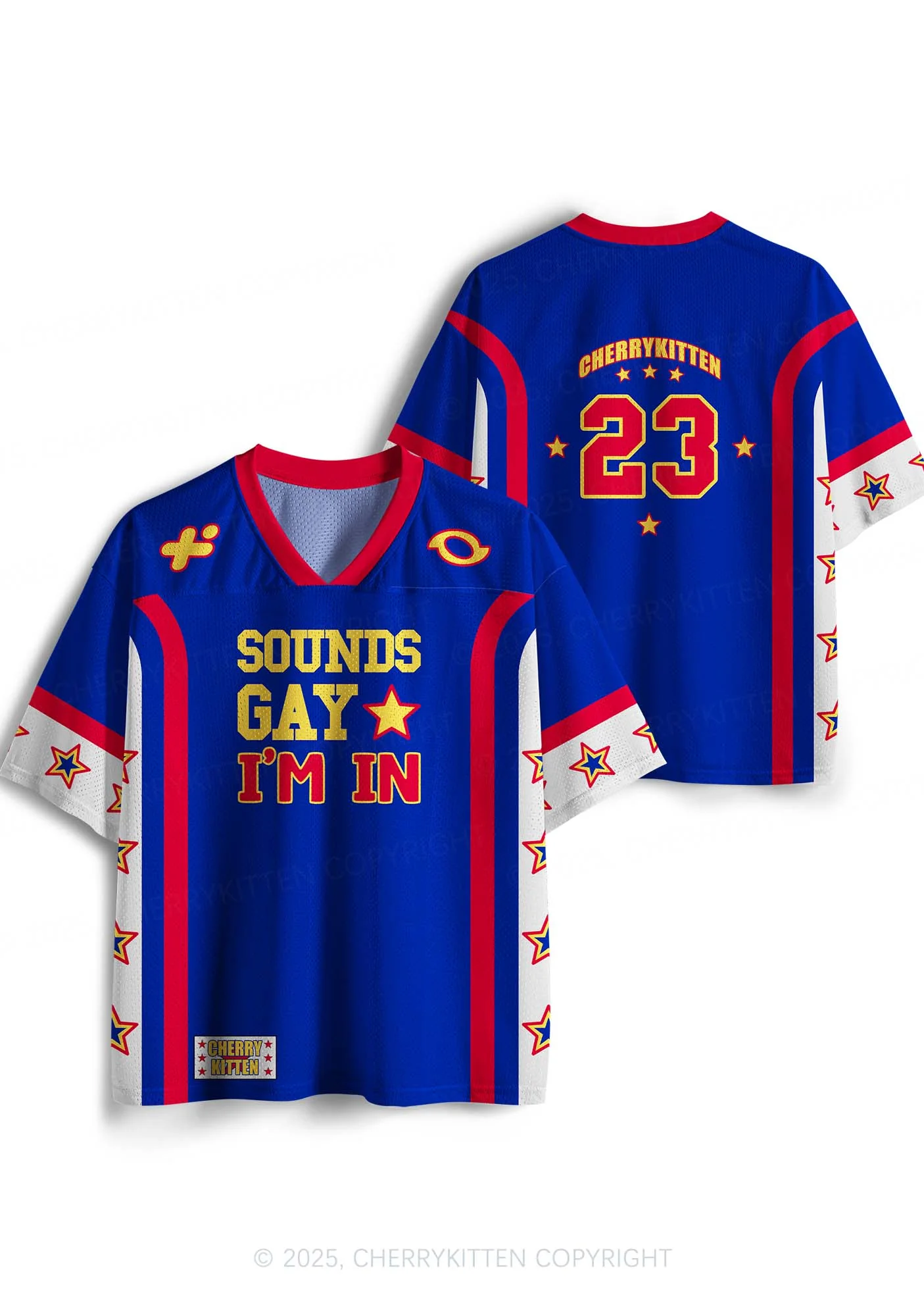Custom Sounds Gay Pride Y2K Sport Jersey Shirts Cherrykitten - Image 3