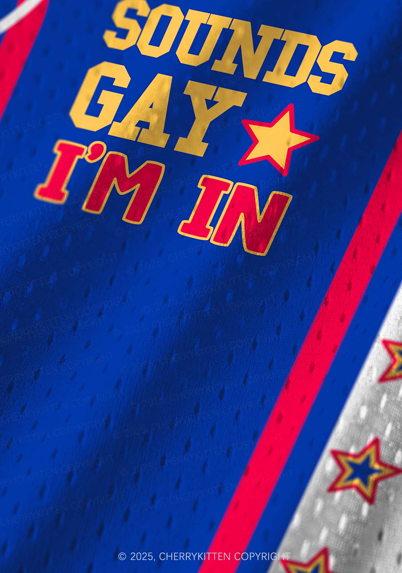Custom Sounds Gay Pride Y2K Sport Jersey Tank Cherrykitten - Image 5