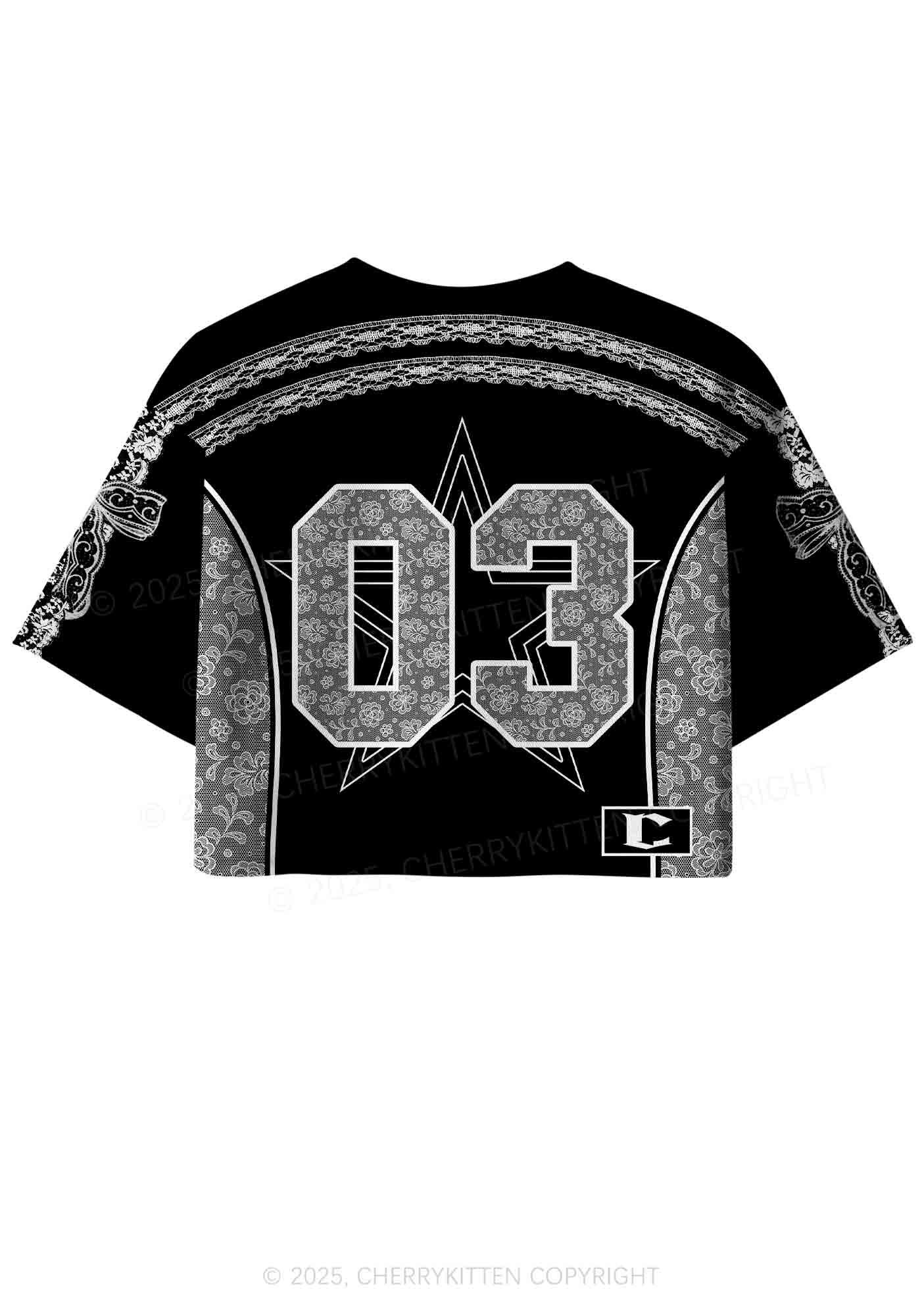 Custom Spit In My Mouth Y2K Crop Sport Jersey Shirts Cherrykitten - Image 3