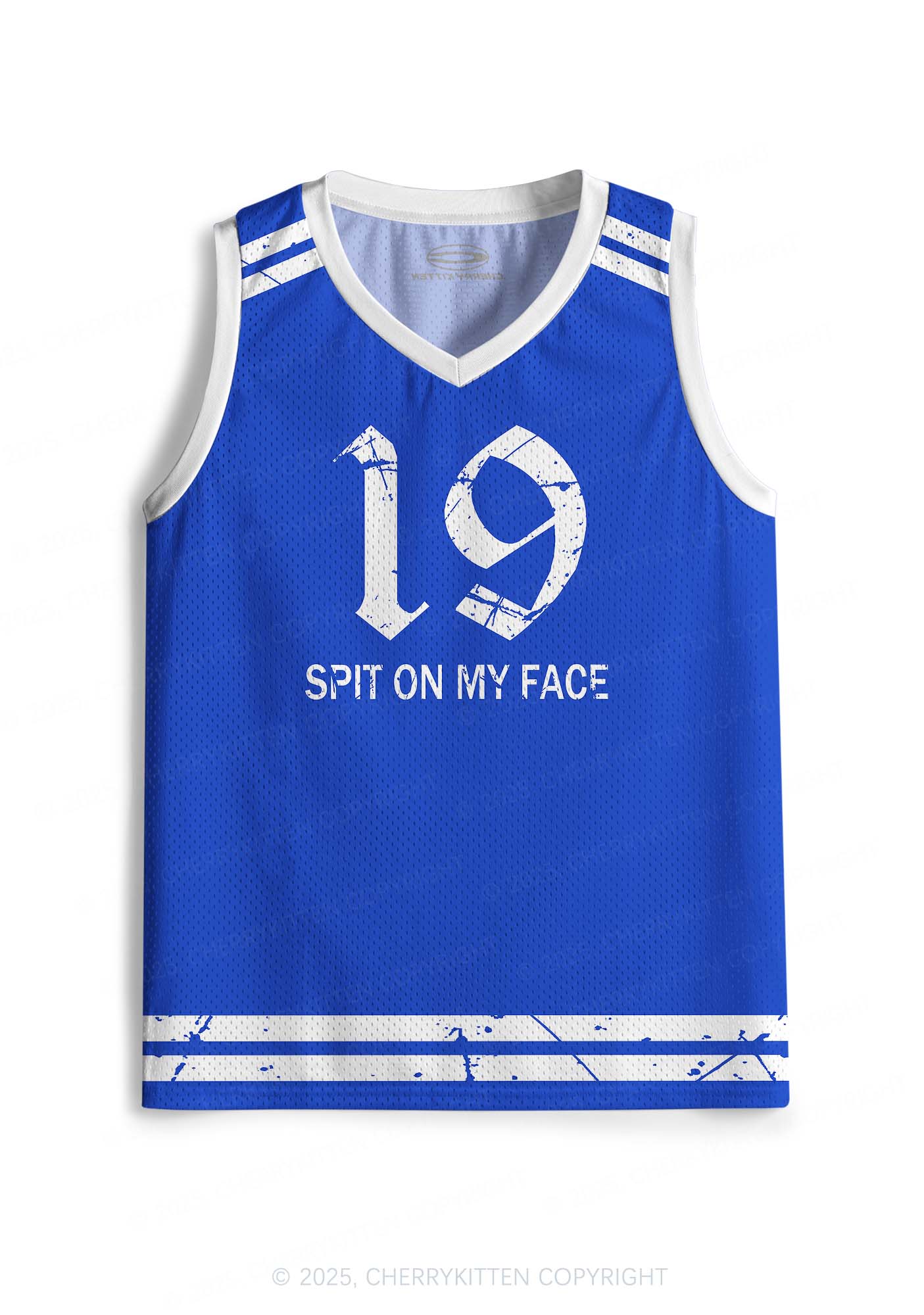 Custom Spit On Face Y2K Sport Jersey Tank Cherrykitten - Image 2