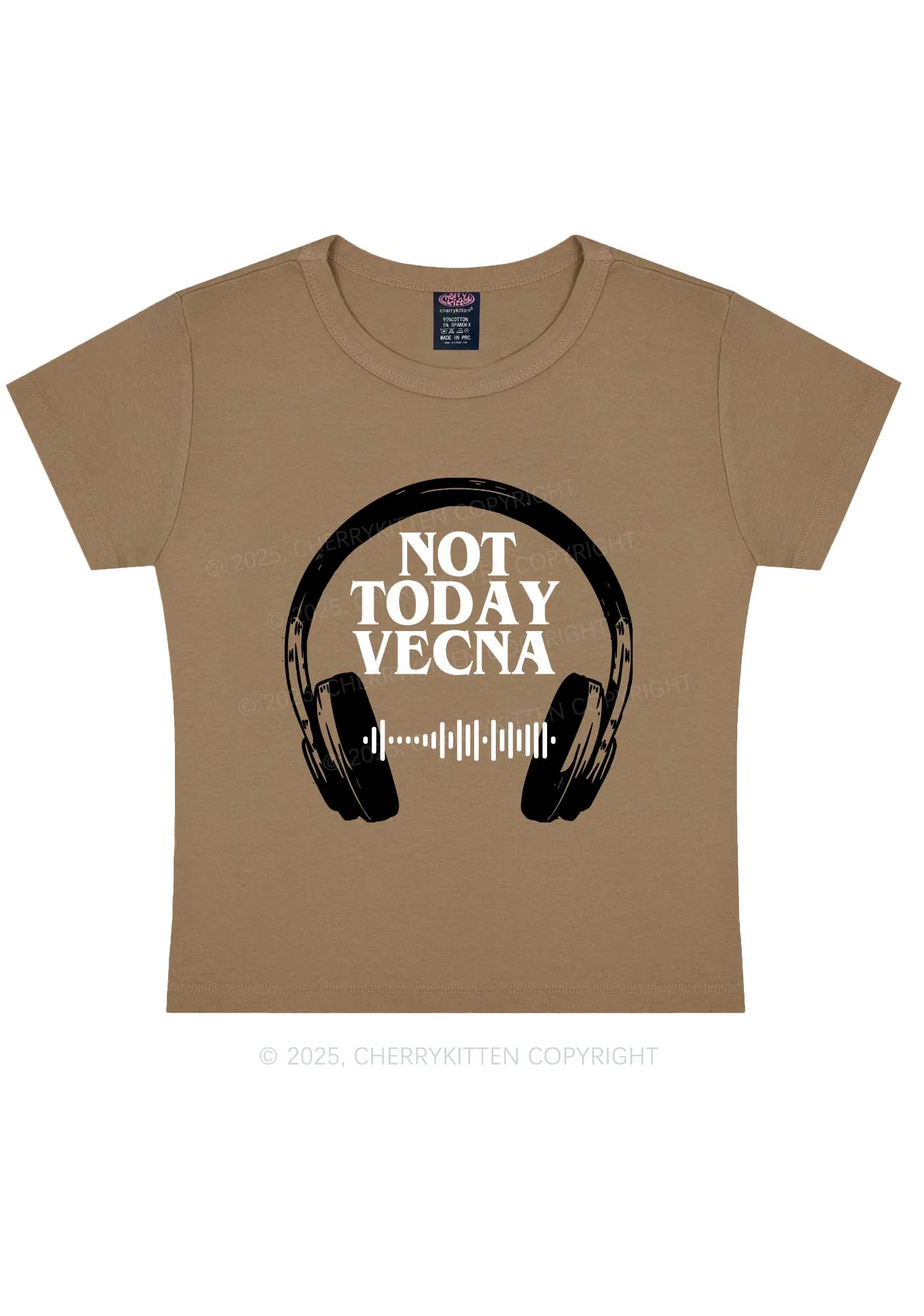 Custom Spotify Code Not Today Y2K Baby Tee Cherrykitten - Image 10