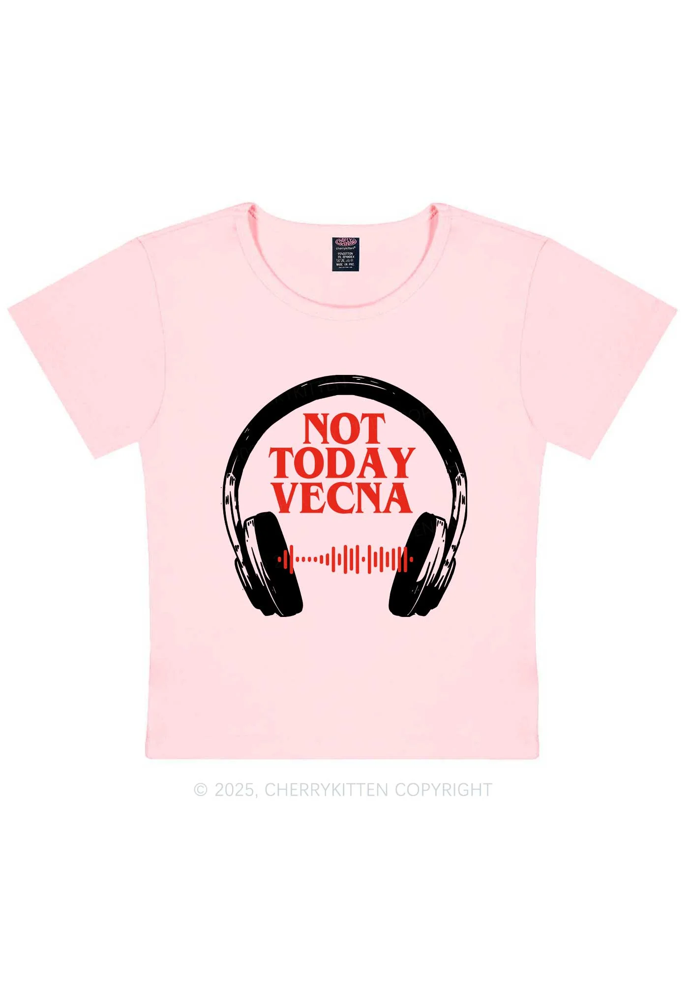 Custom Spotify Code Not Today Y2K Baby Tee Cherrykitten - Image 11