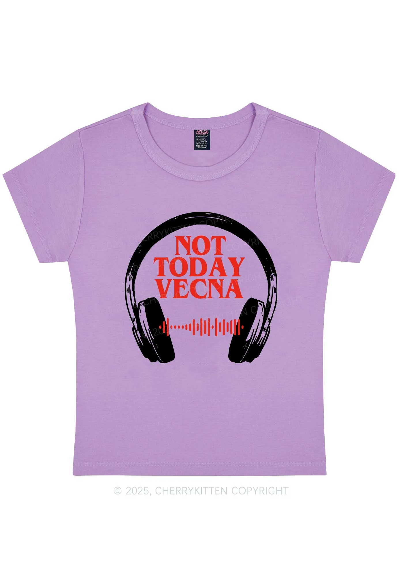 Custom Spotify Code Not Today Y2K Baby Tee Cherrykitten - Image 6