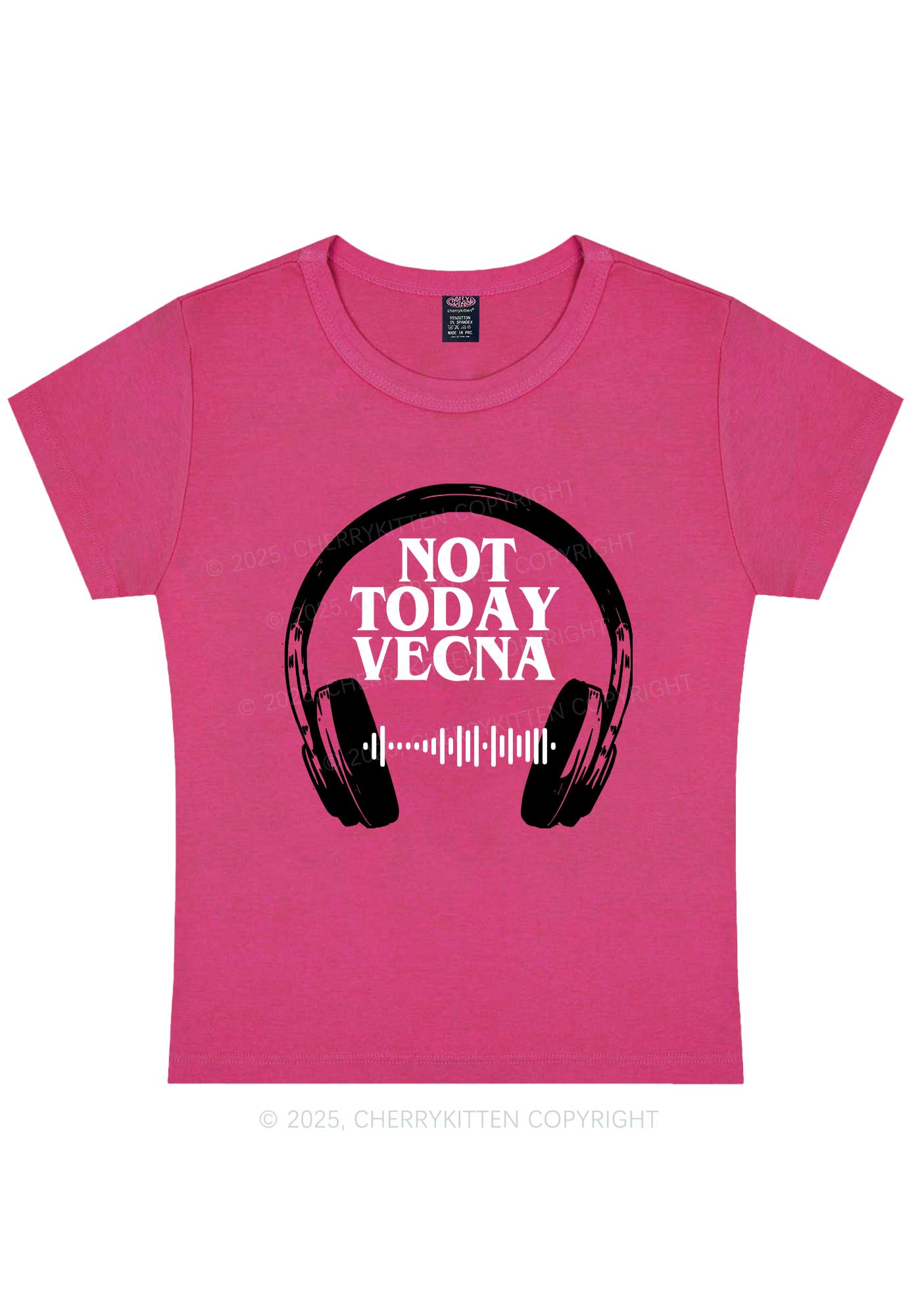 Custom Spotify Code Not Today Y2K Baby Tee Cherrykitten - Image 7