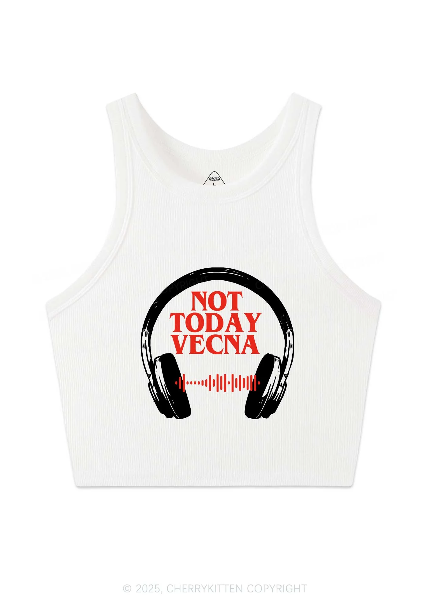 Custom Spotify Code Not Today Y2K Crop Tank Top Cherrykitten - Image 4