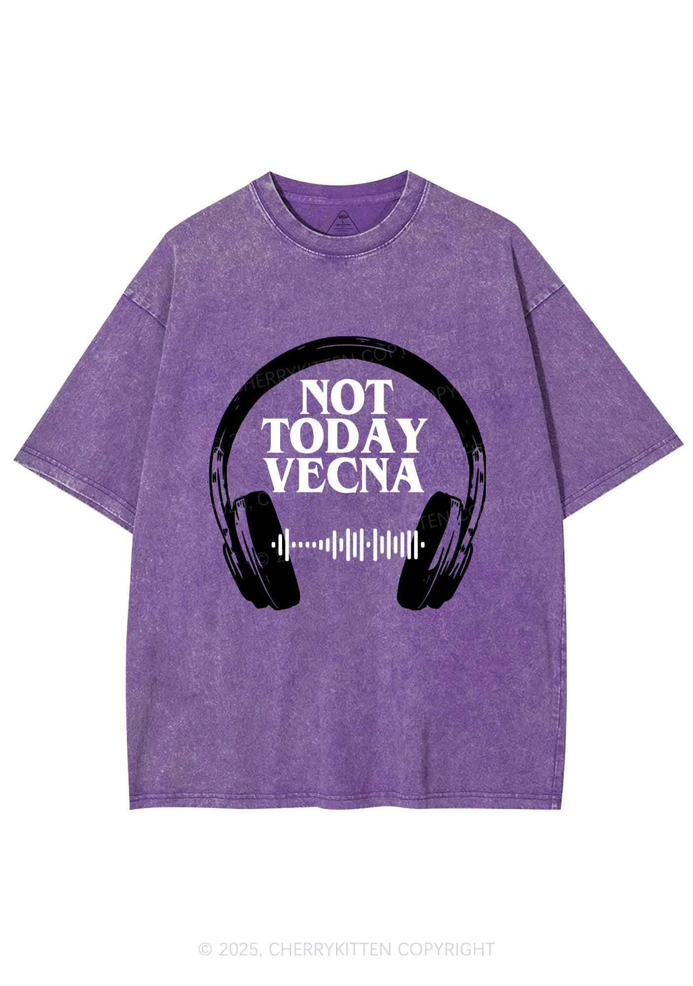 Custom Spotify Code Not Today Y2K Shirts Washed Tee Cherrykitten - Image 4