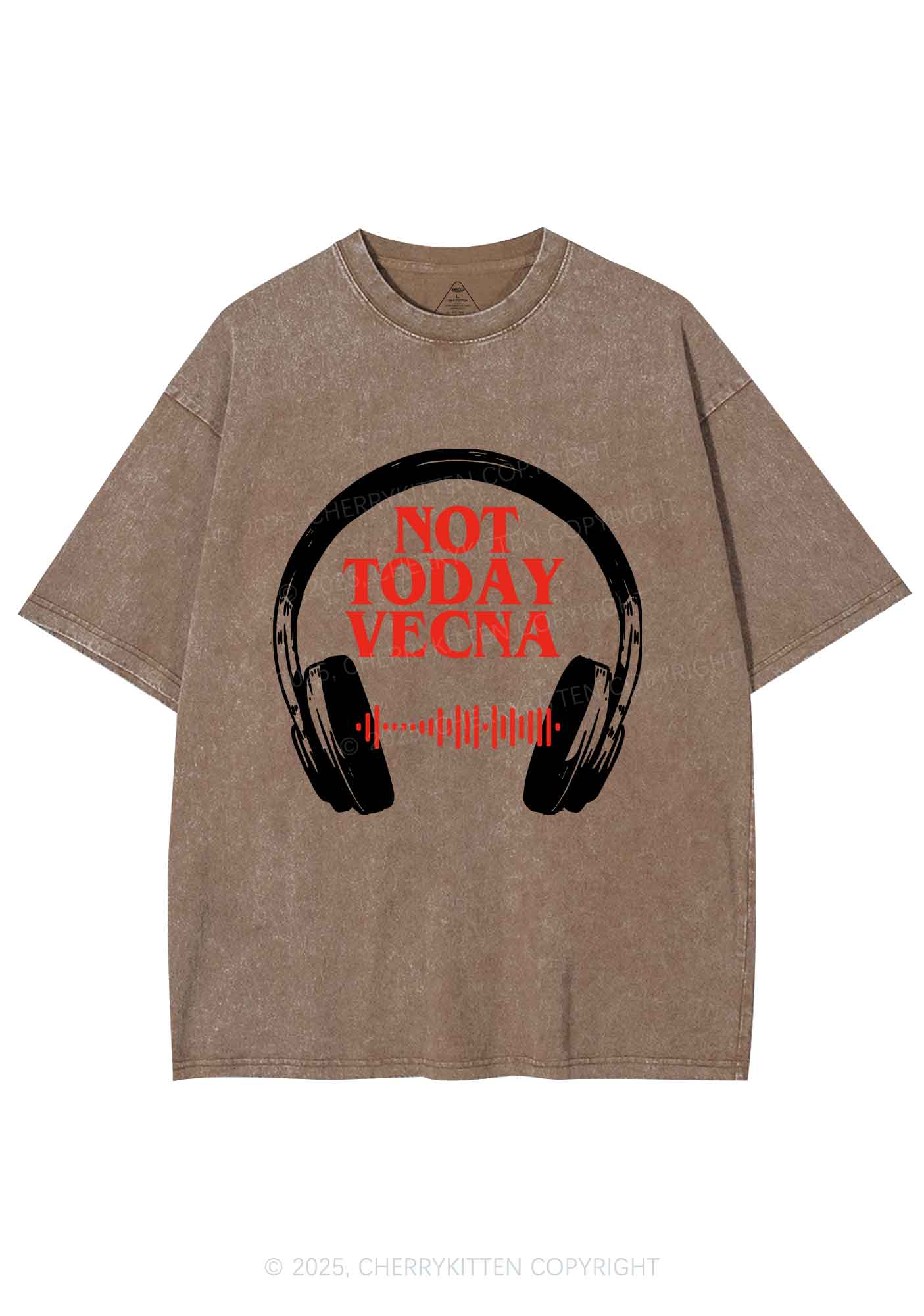 Custom Spotify Code Not Today Y2K Shirts Washed Tee Cherrykitten - Image 6
