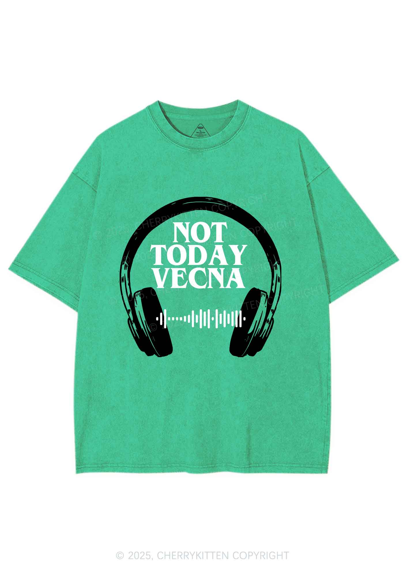 Custom Spotify Code Not Today Y2K Shirts Washed Tee Cherrykitten - Image 8