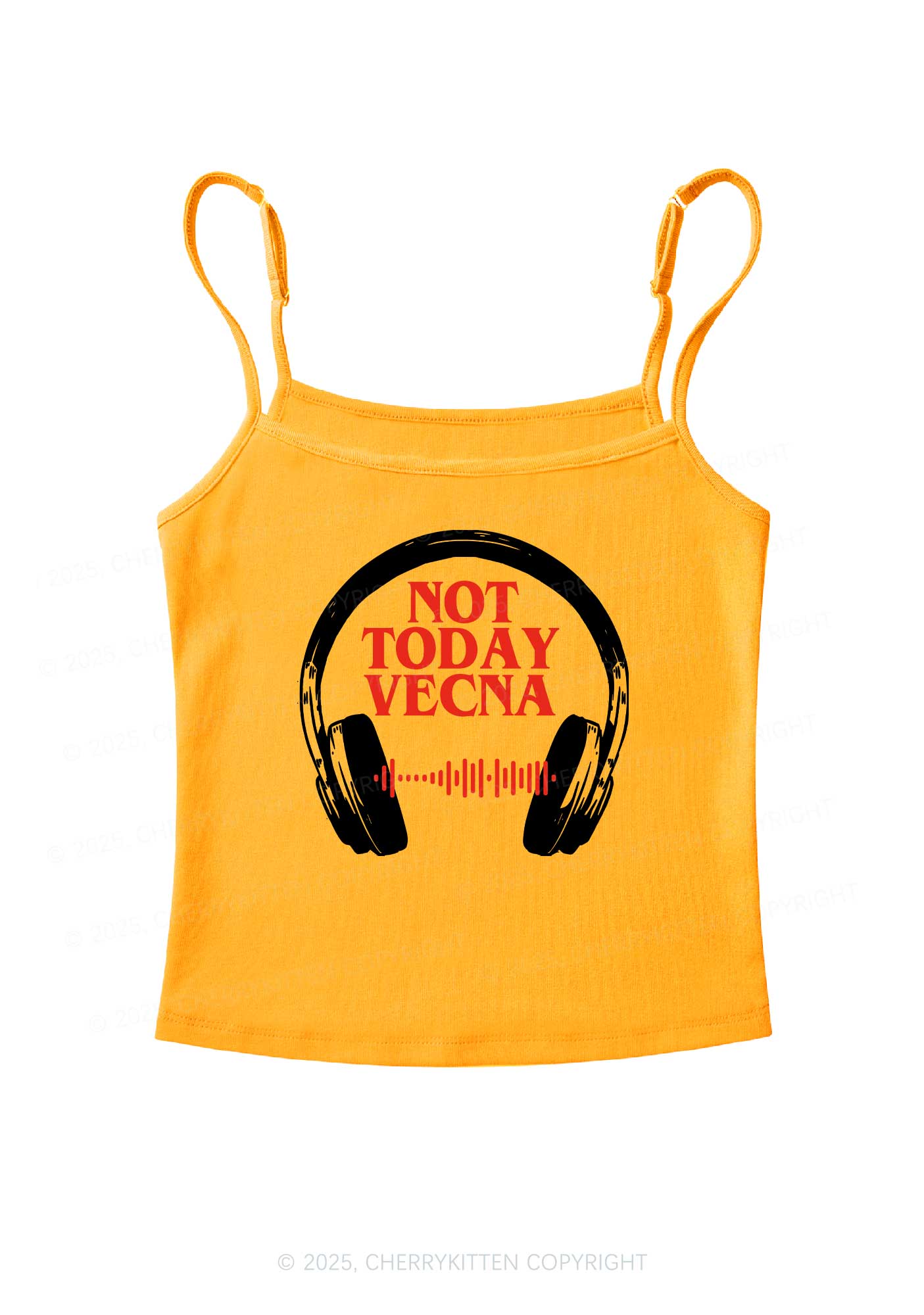 Custom Spotify Code Not Today Y2K Spaghetti Strap Cami Cherrykitten - Image 7