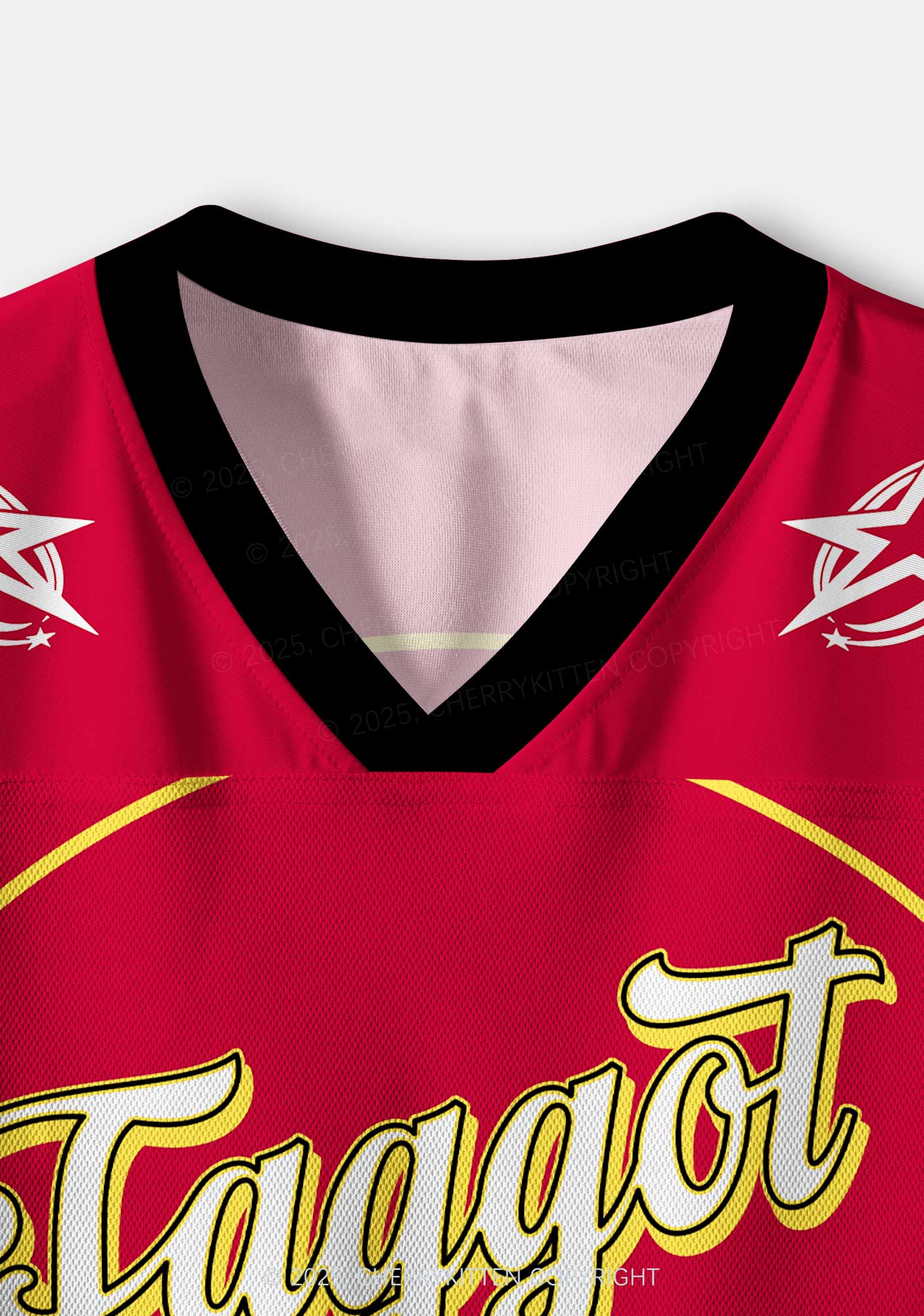 Custom Star Faggot Pride Y2K Crop Sport Jersey Shirts Cherrykitten - Image 3