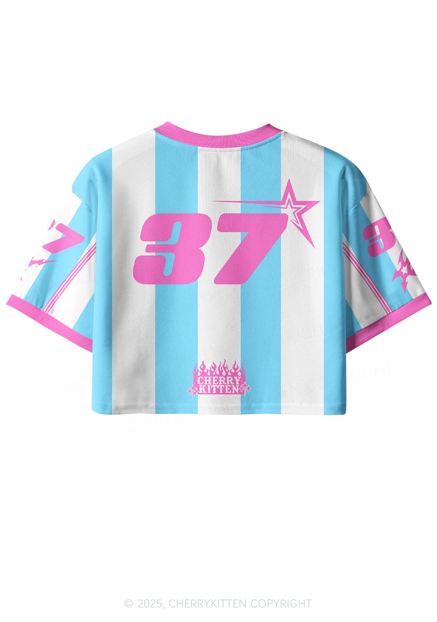 Custom Star Orange Pony Y2K Crop Sport Jersey Shirts Cherrykitten - Image 2