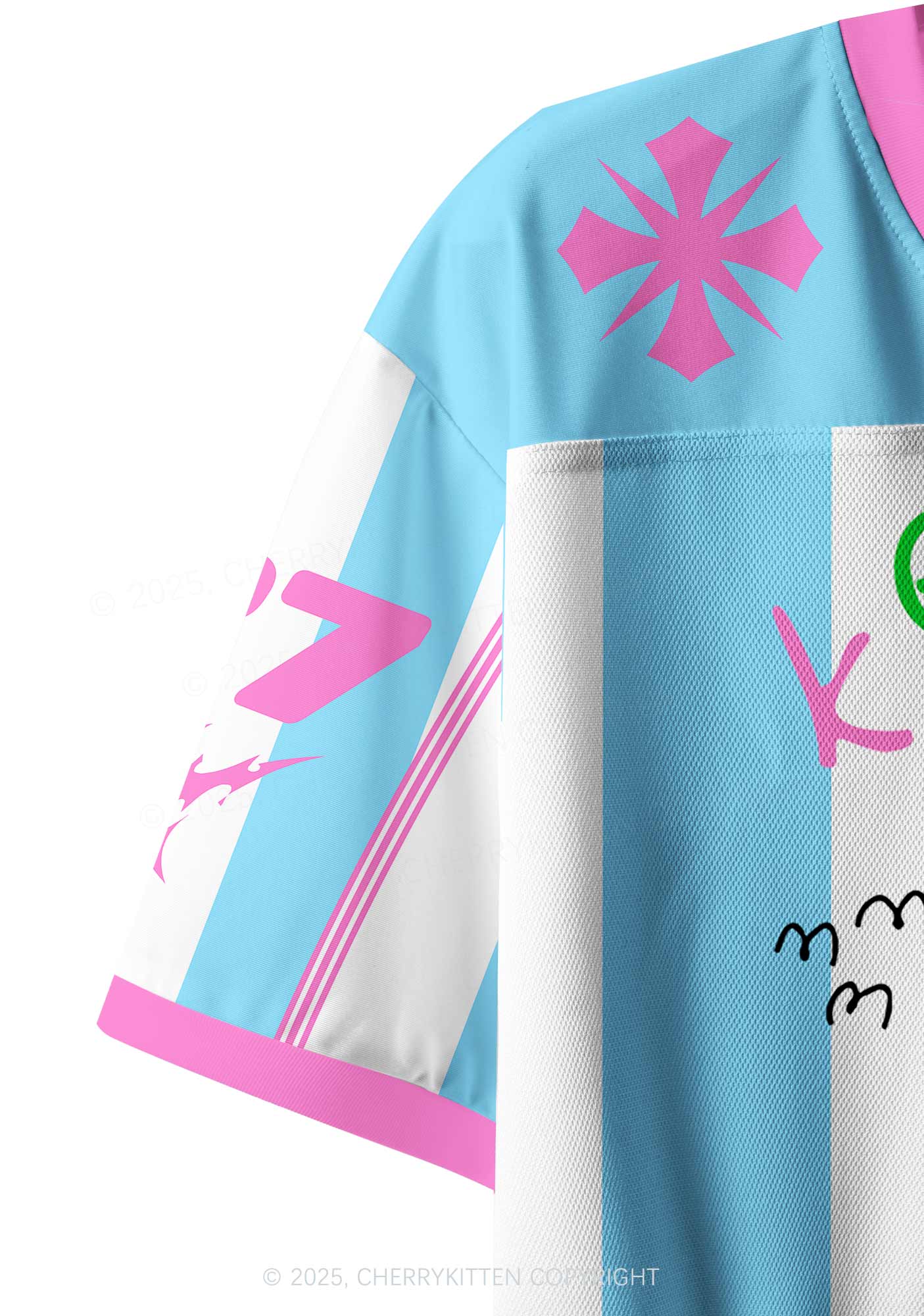 Custom Star Orange Pony Y2K Crop Sport Jersey Shirts Cherrykitten - Image 6
