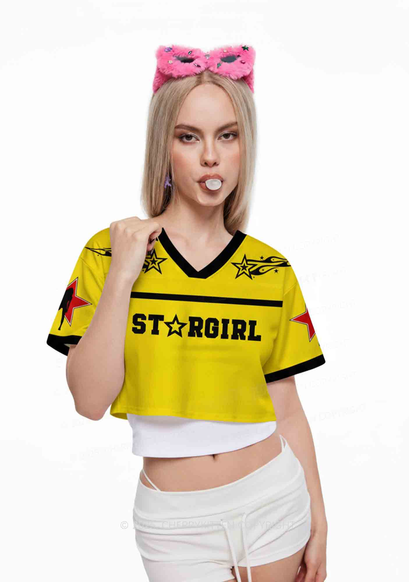 Custom Stargirl Y2K Crop Sport Jersey Shirts Cherrykitten - Image 2