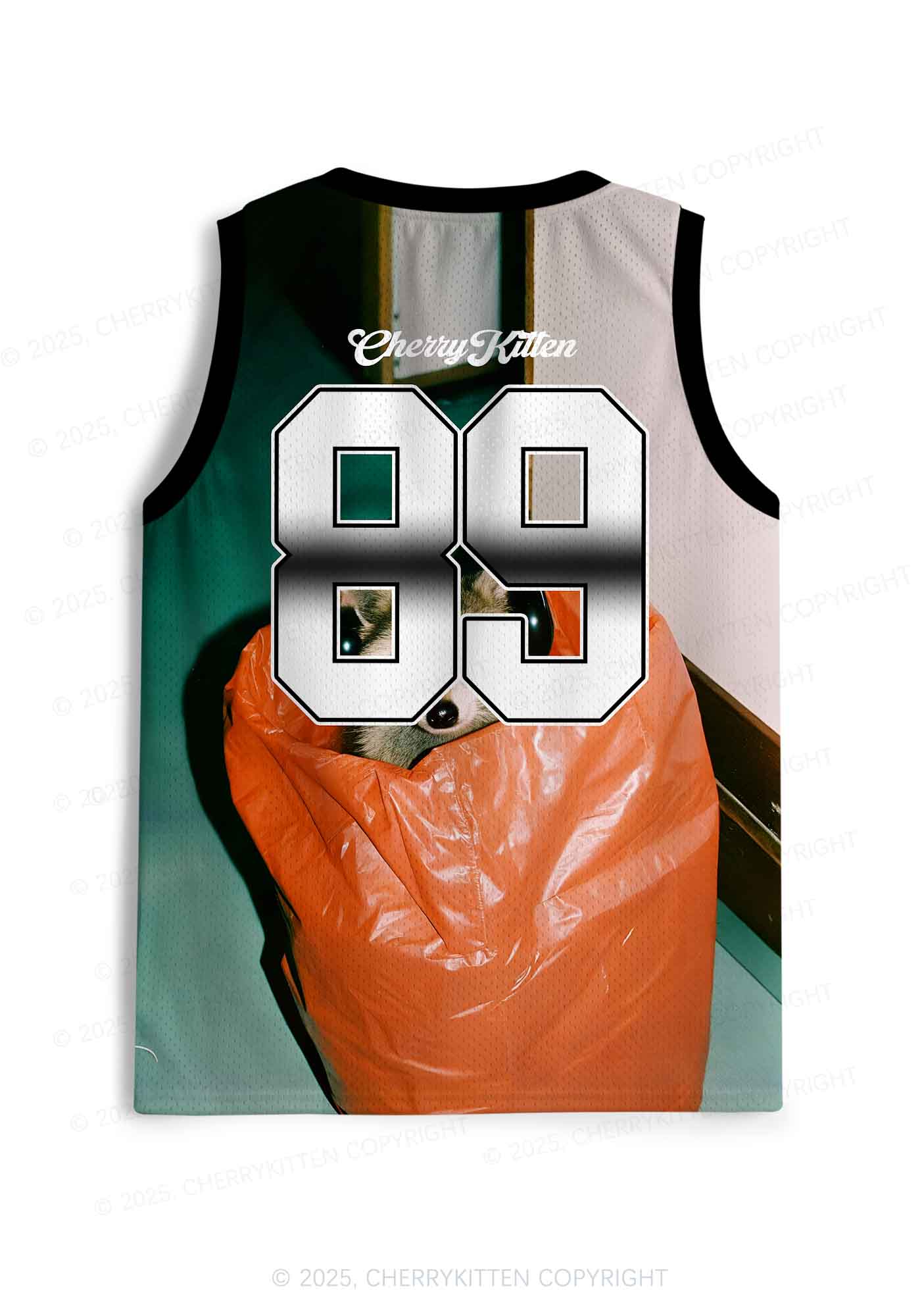 Custom Stay Trashy Y2K Sport Jersey Tank Cherrykitten - Image 2