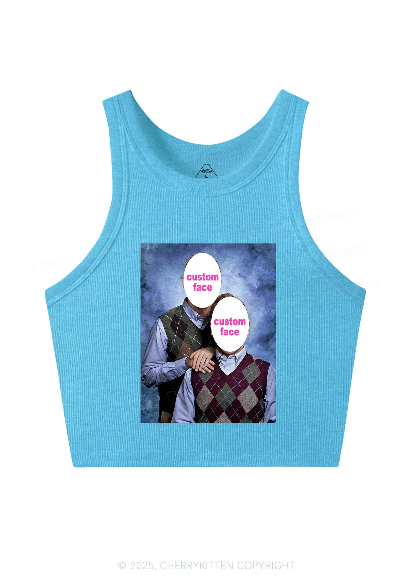 Custom Step Brothers Portrait Y2K Crop Tank Top Cherrykitten - Image 6