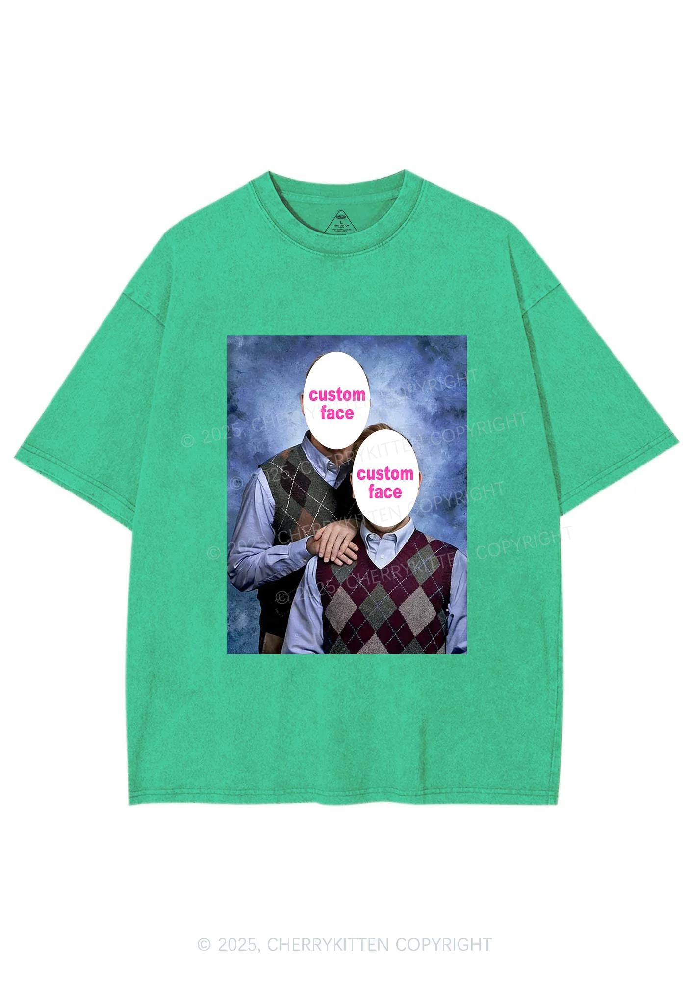 Custom Step Brothers Portrait Y2K Shirts Washed Tee Cherrykitten - Image 9