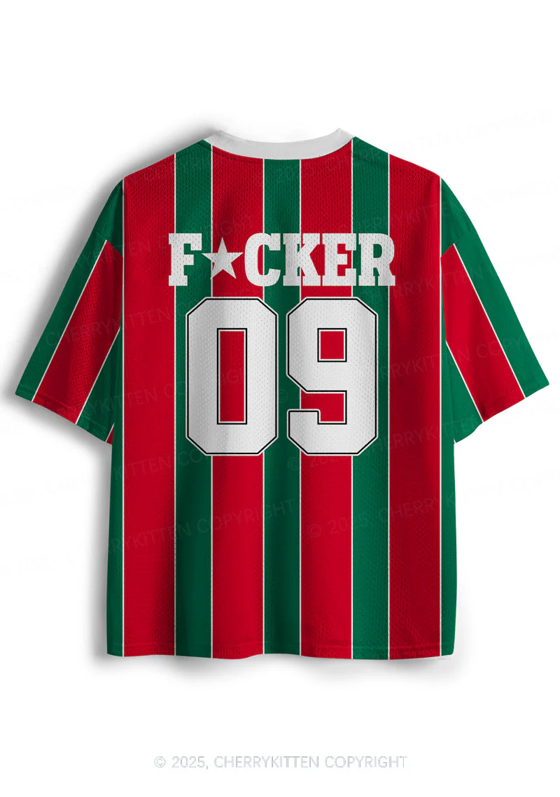 Custom Striped Mother Fxxker Y2K Sport Jersey Shirts Cherrykitten - Image 3