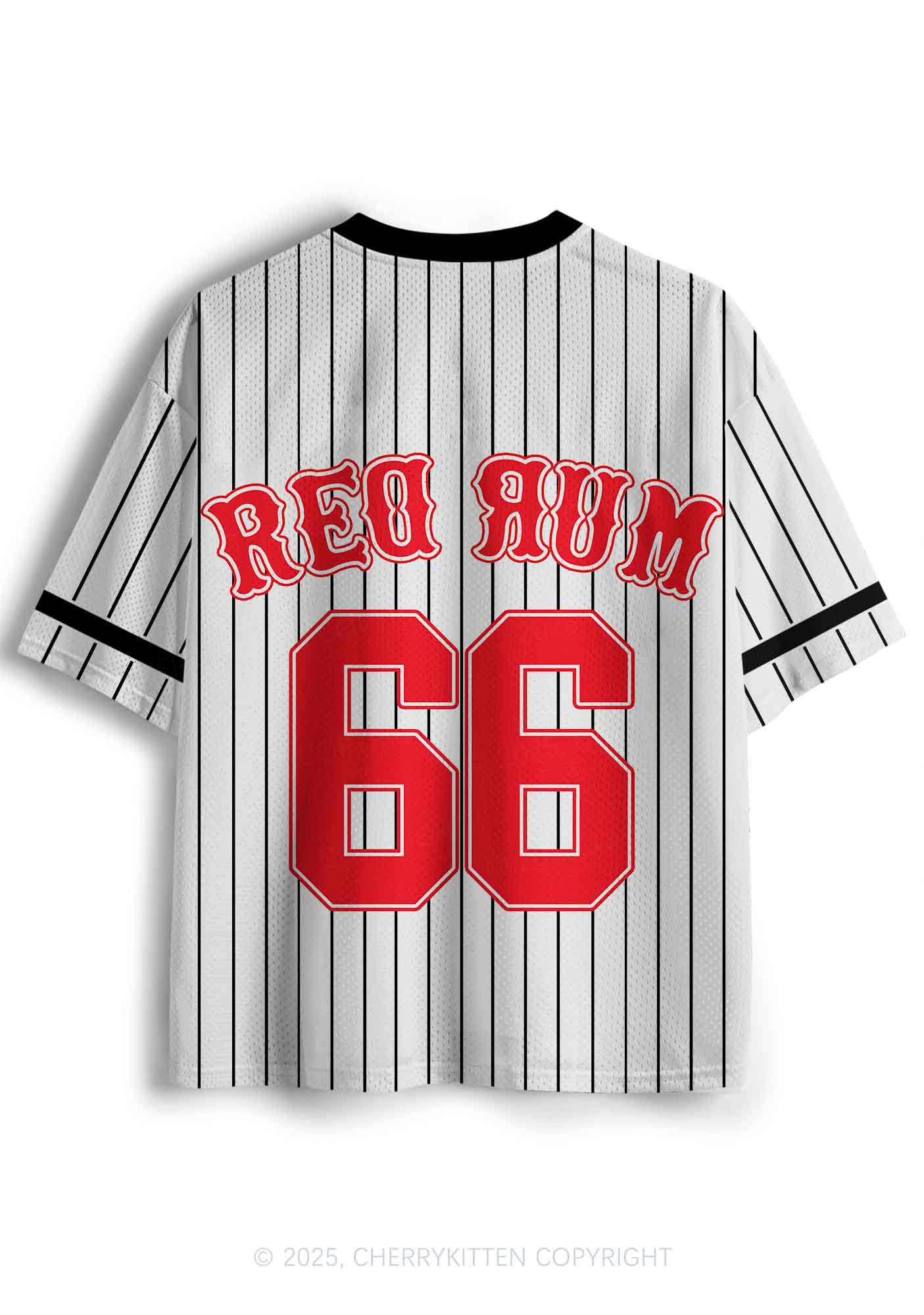 Custom Striped Red Rum Y2K Sport Jersey Shirts Cherrykitten - Image 2