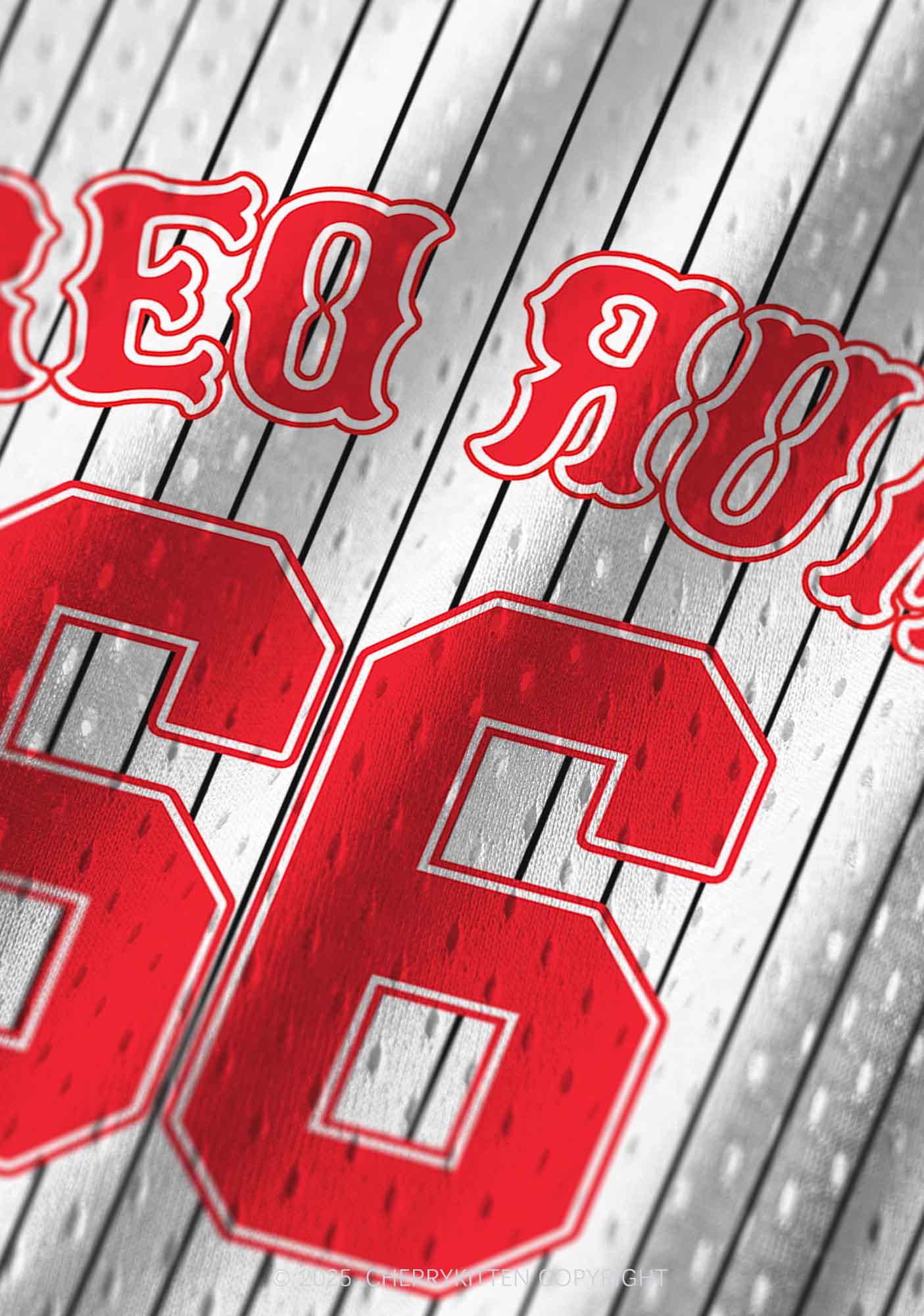 Custom Striped Red Rum Y2K Sport Jersey Tank Cherrykitten - Image 4