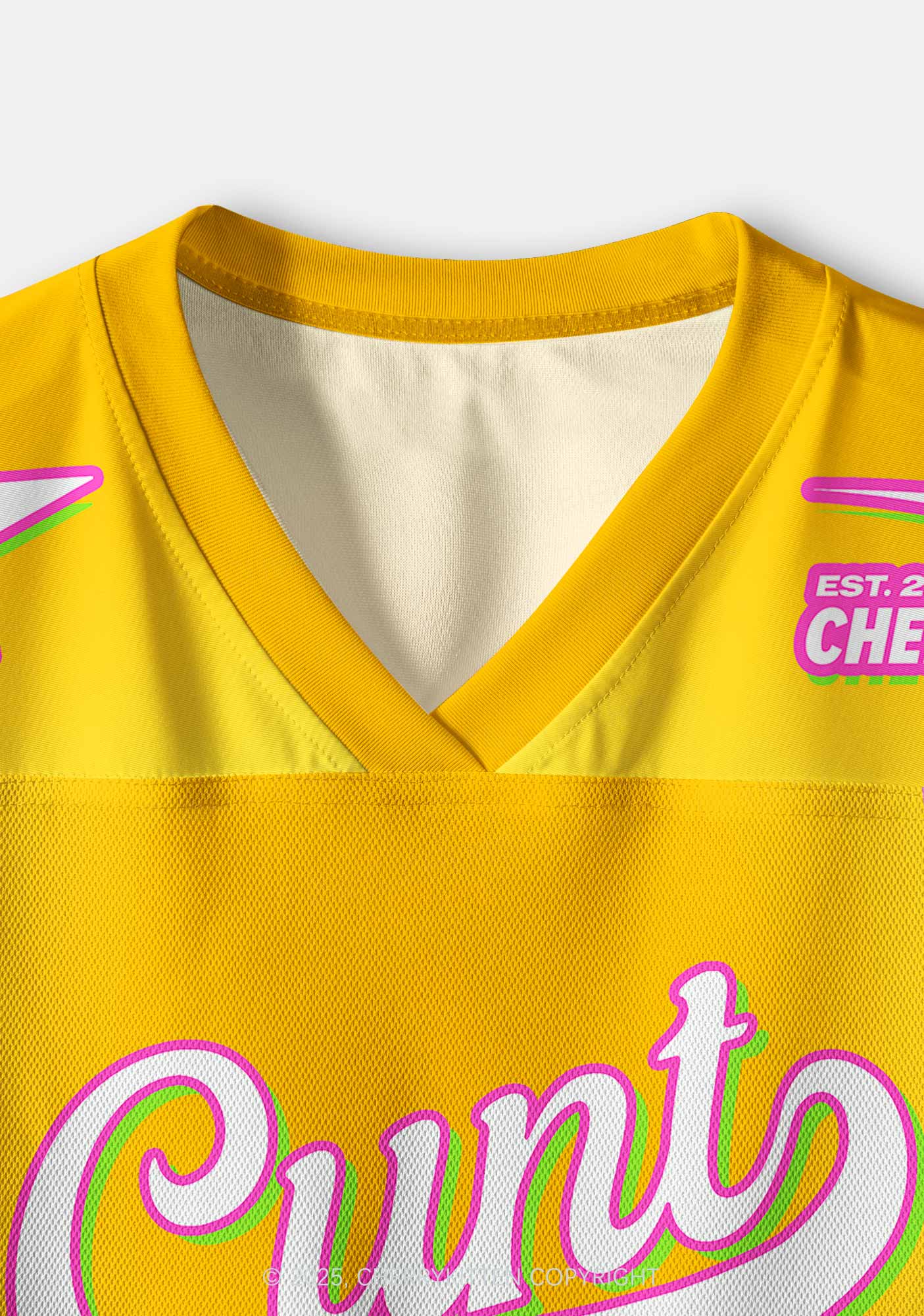 Custom Sunny?Yellow Cxxt Star Y2K Crop Sport Jersey Shirts Cherrykitten - Image 4