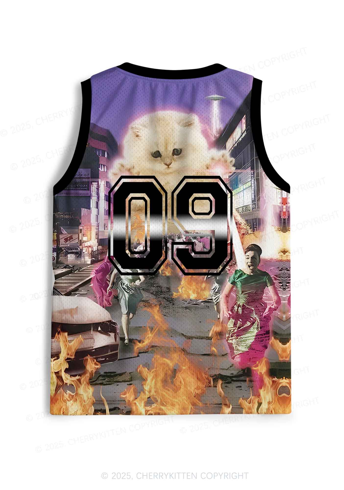 Custom Super Power Kitten Y2K Sport Jersey Tank Cherrykitten - Image 2