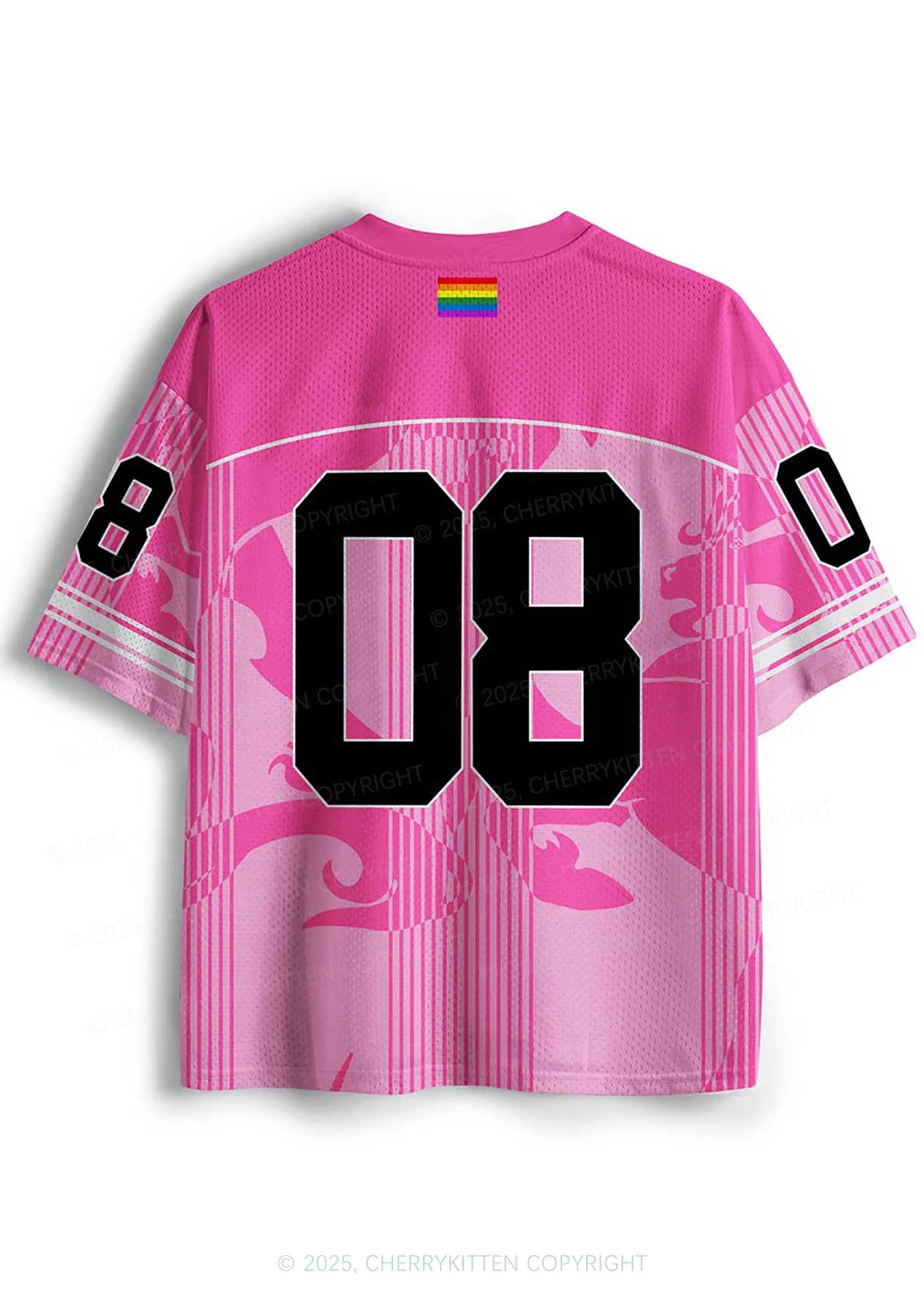 Custom Support Gay Rights Pride Y2K Sport Jersey Shirts Cherrykitten - Image 2