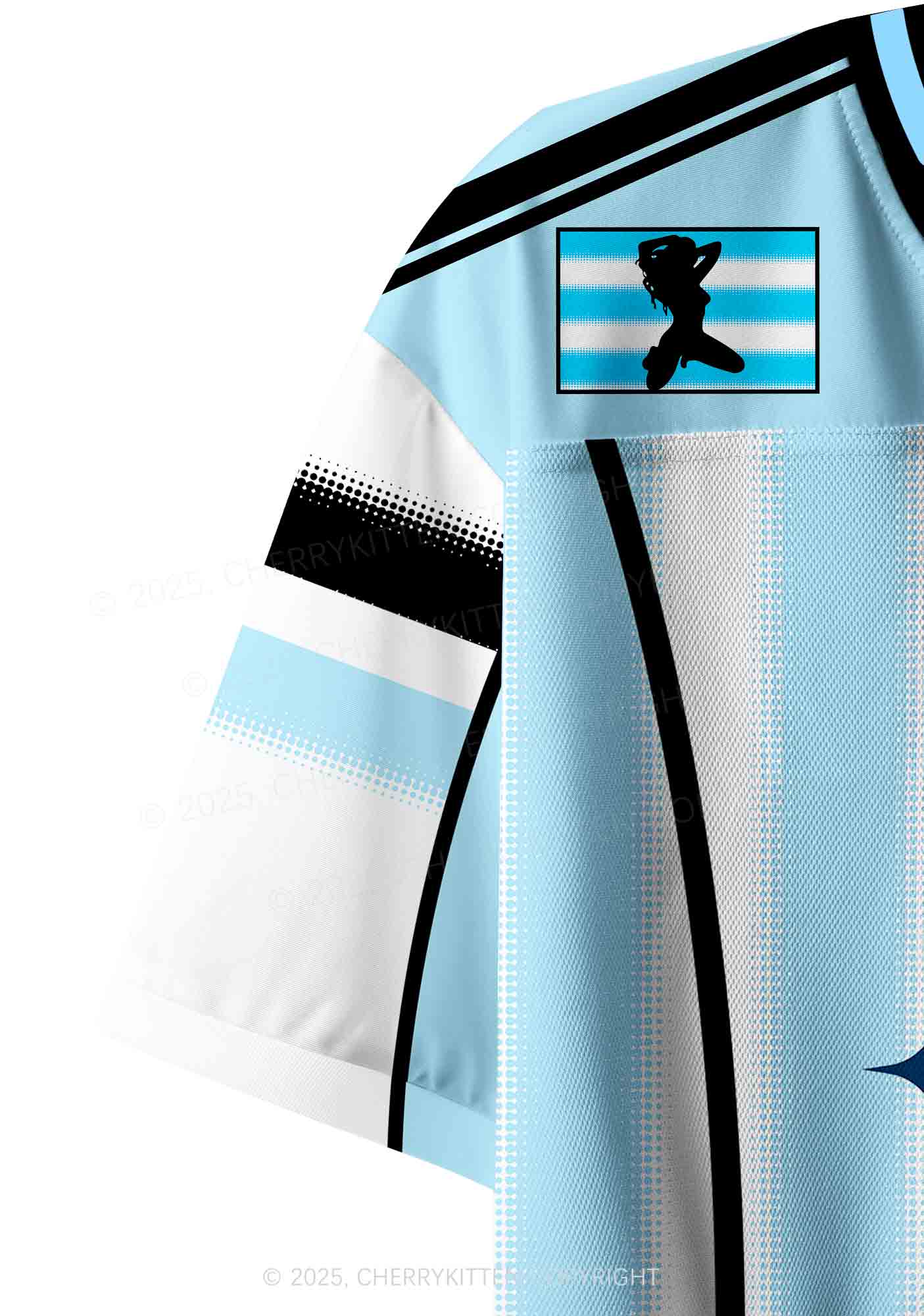 Custom Tattoos Are Trashy Y2K Crop Sport Jersey Shirts Cherrykitten - Image 5